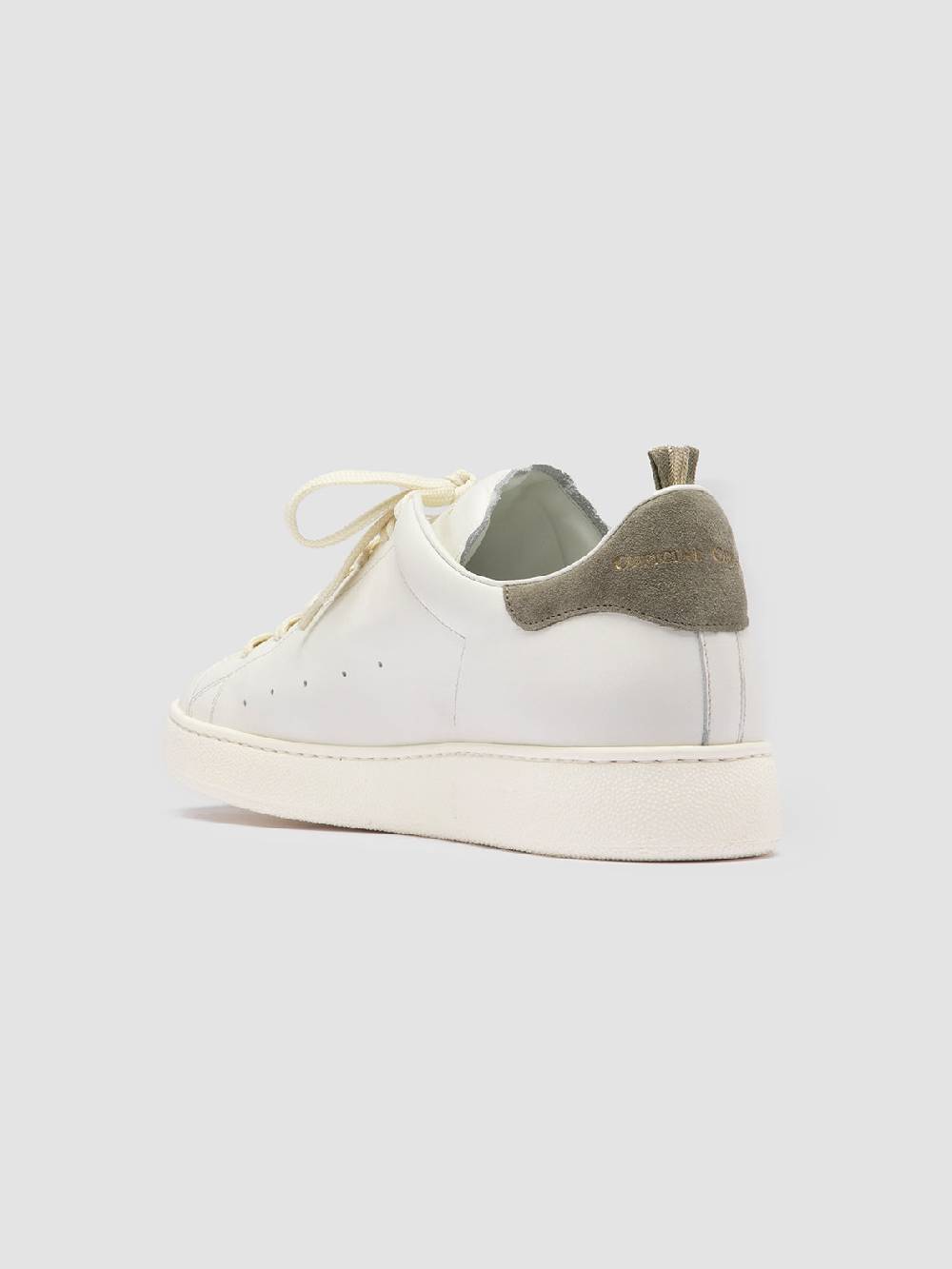 Officine Creative MOWER 002 Sneakers Basse in Pelle e Camoscio Bianca Economico
