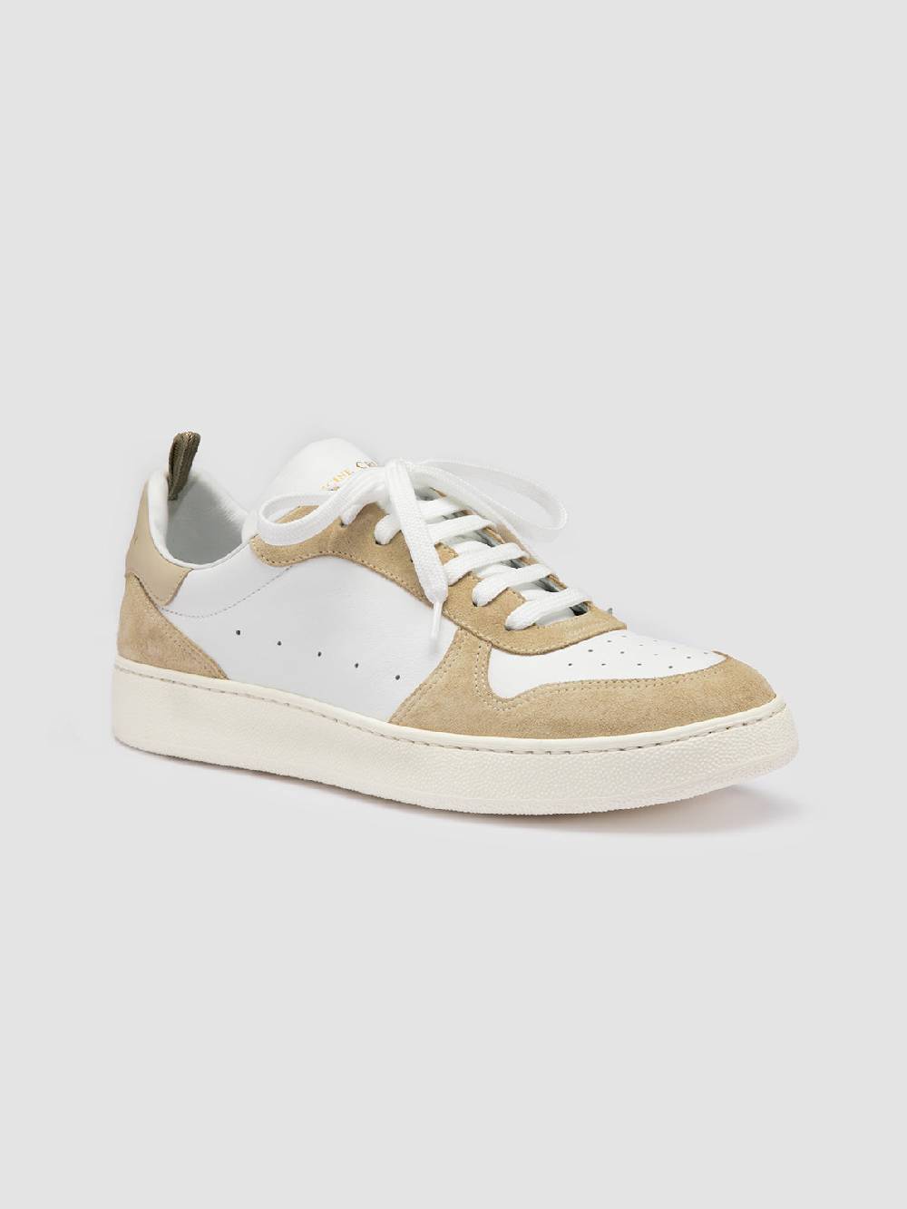 Officine Creative MOWER 008 Sneakers Basse in Pelle e Camoscio Bianca Saldi