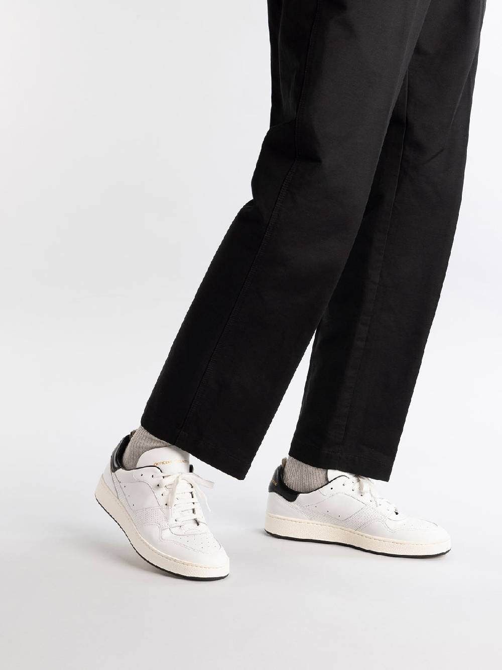Officine Creative MOWER 016 Sneakers Basse in Pelle Bianca Hotsell