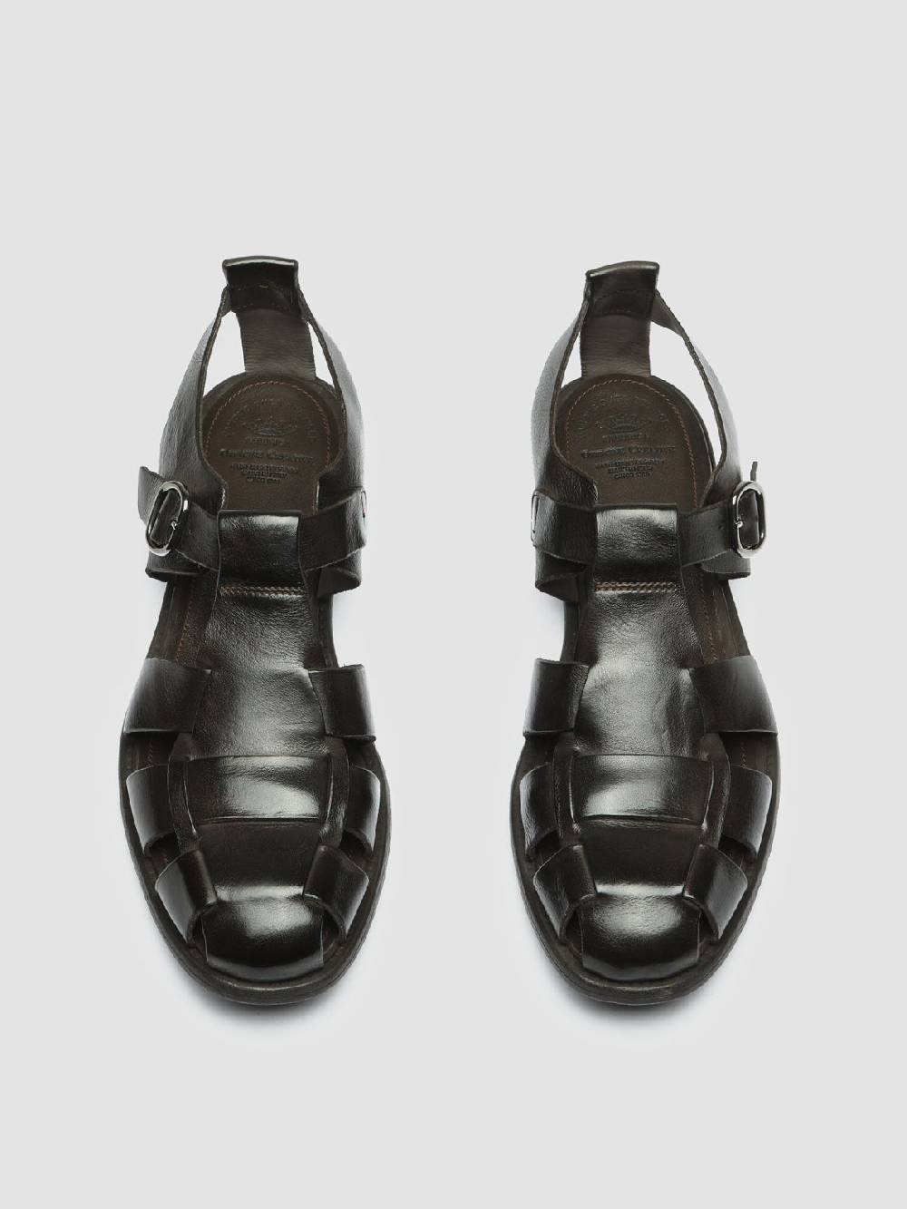 Officine Creative CHRONICLE 145 Sandali in Pelle Marrone Negozio