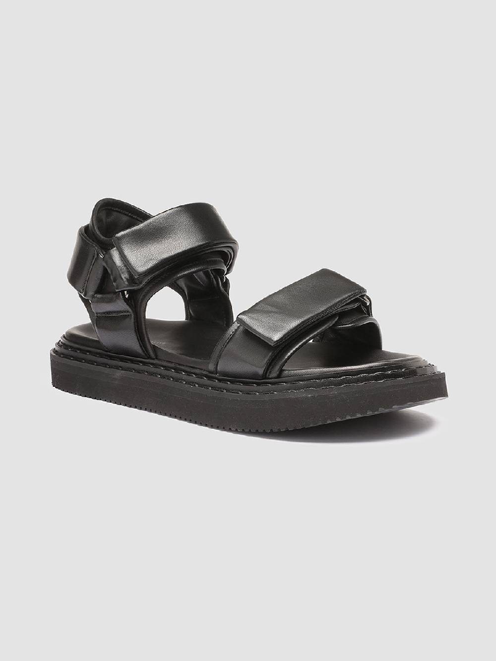 Officine Creative IOS 002 Sandali in Pelle Nera In Saldo