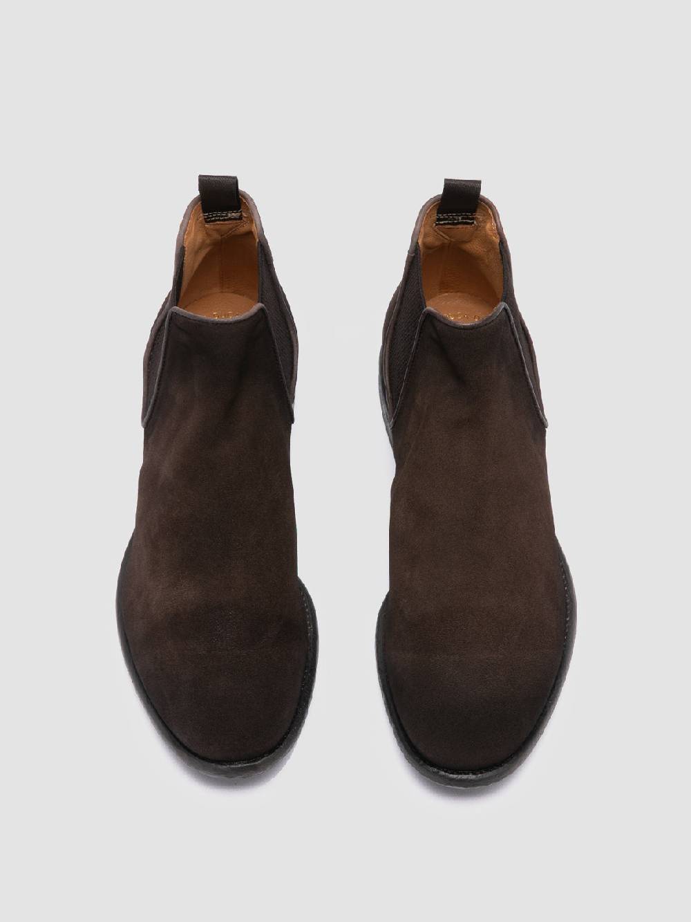 Officine Creative CETON 647 Stivaletti Chelsea in Pelle Scamosciata Marrone 2025