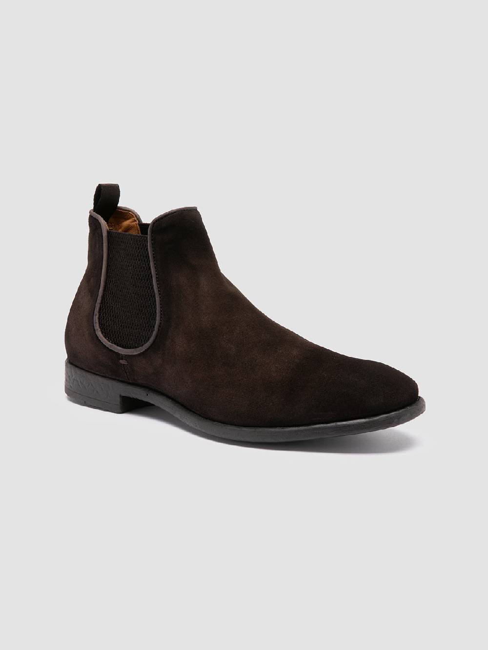 Officine Creative CETON 647 Stivaletti Chelsea in Pelle Scamosciata Marrone 2025