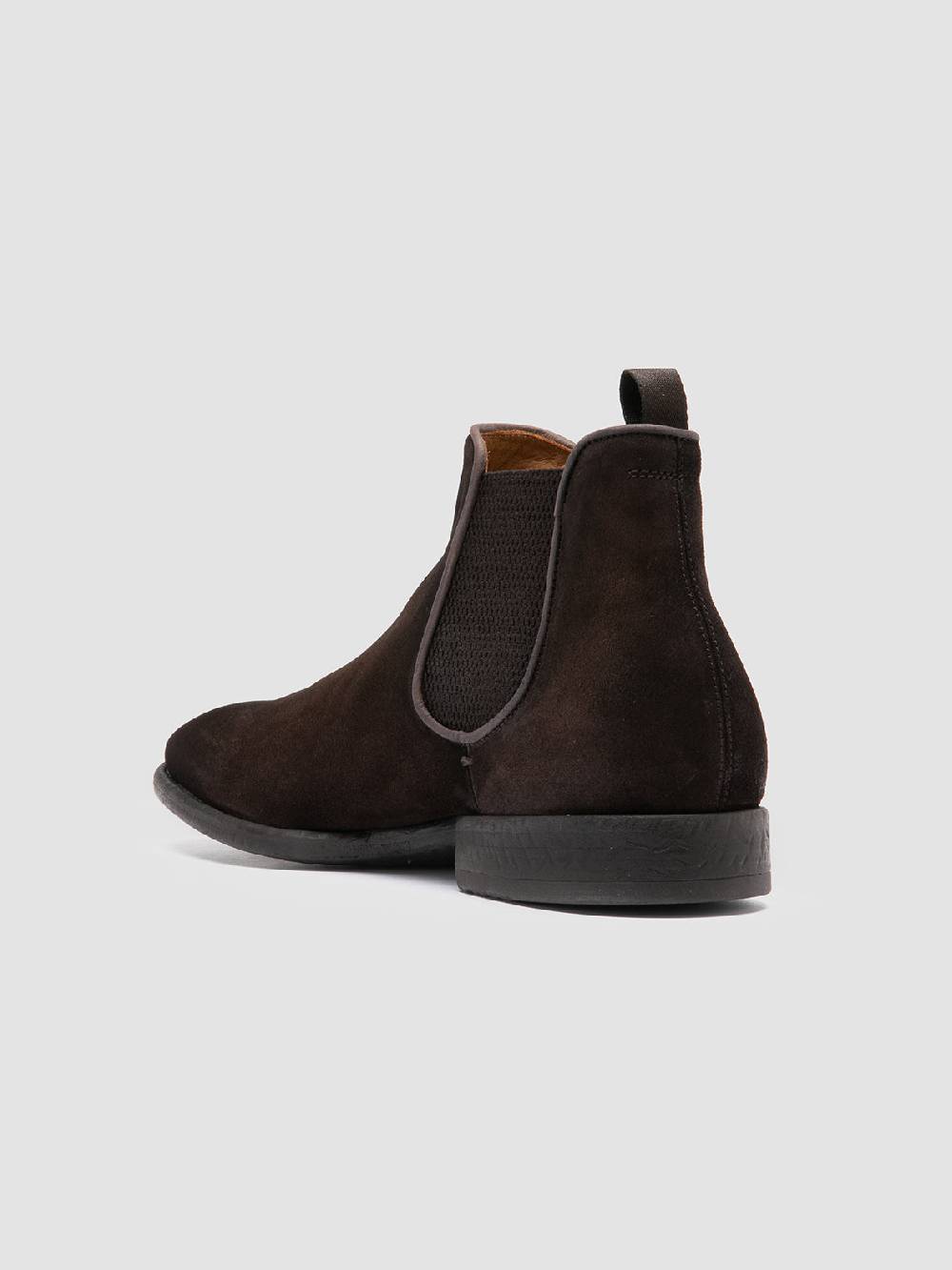 Officine Creative CETON 647 Stivaletti Chelsea in Pelle Scamosciata Marrone 2025