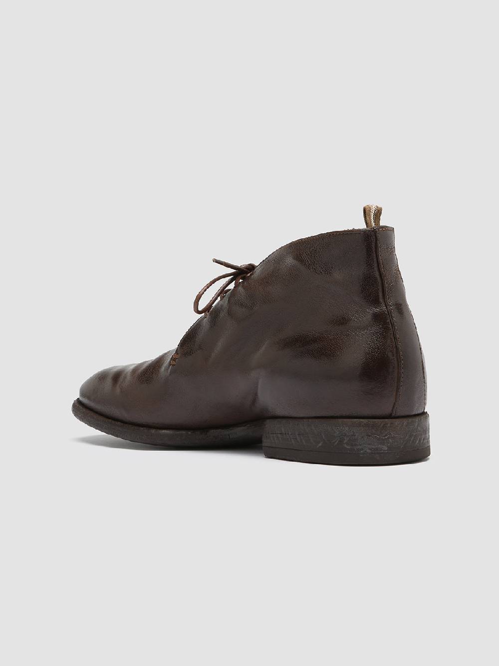 Officine Creative CETON 685 Stivali Chukka in Pelle Marrone In Linea