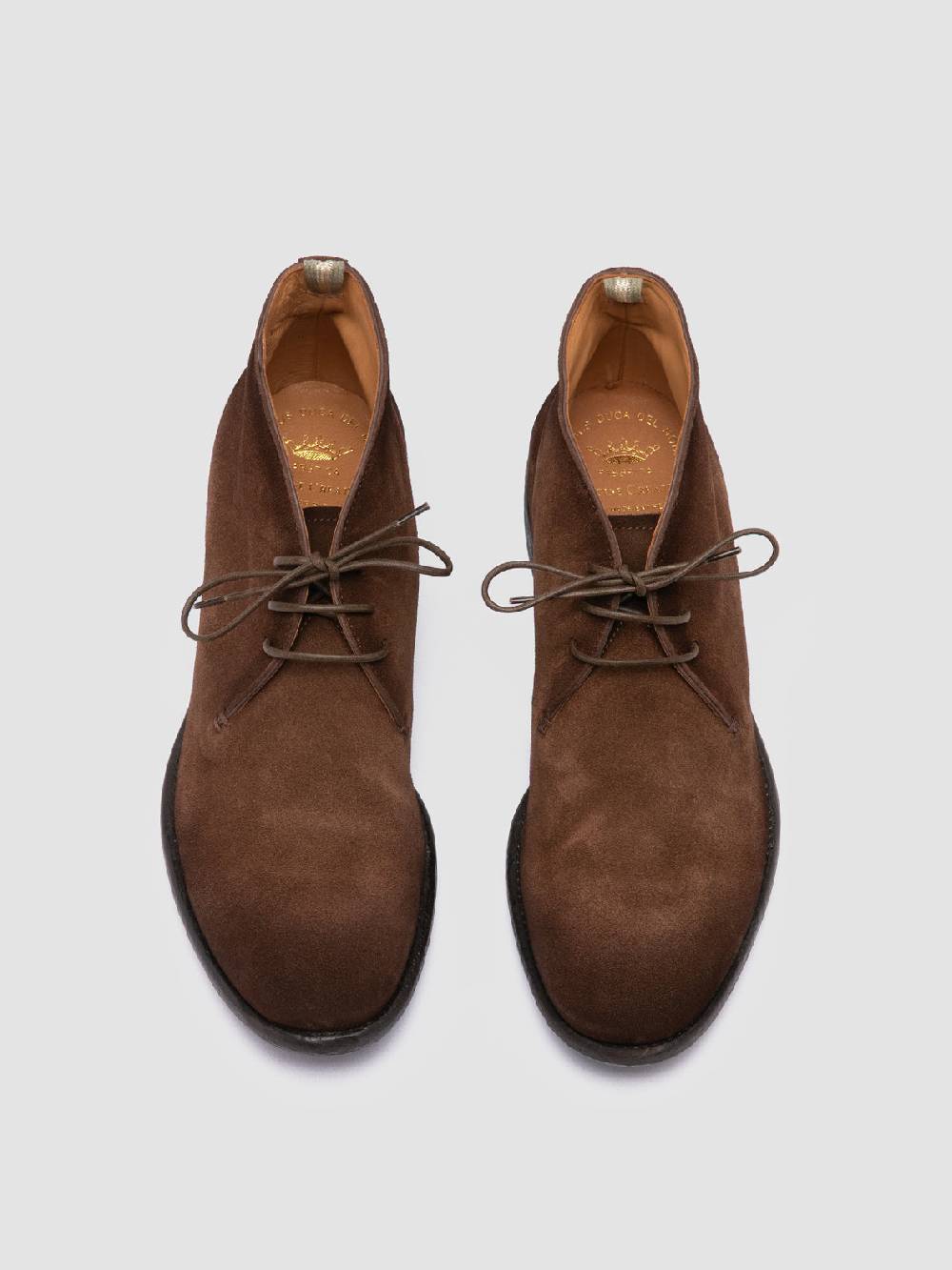 Officine Creative CETON 685 Stivali Chukka in Camoscio Marrone Nuovo