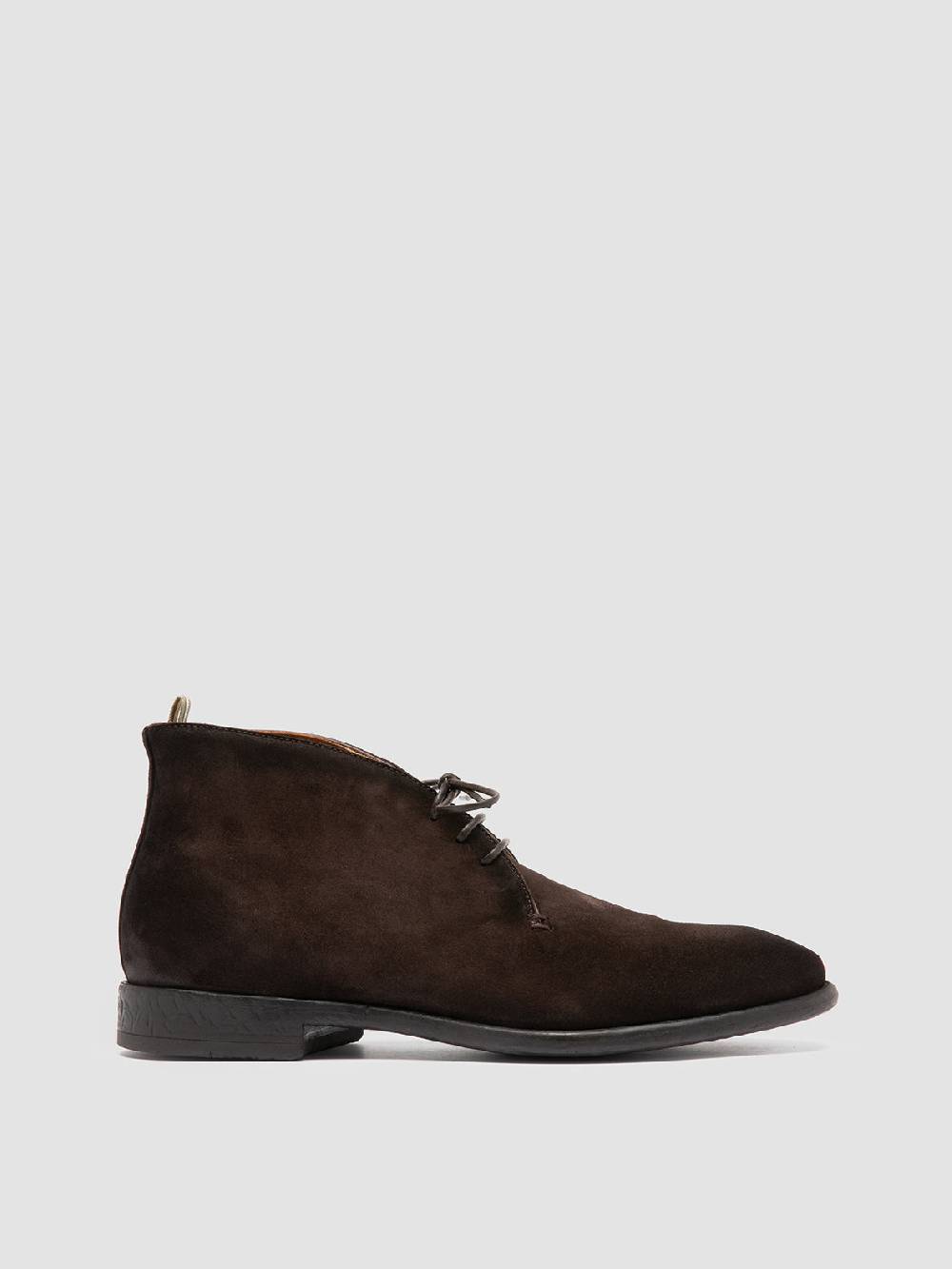 Officine Creative CETON 685 Stivali Chukka in Camoscio Marrone Qualità