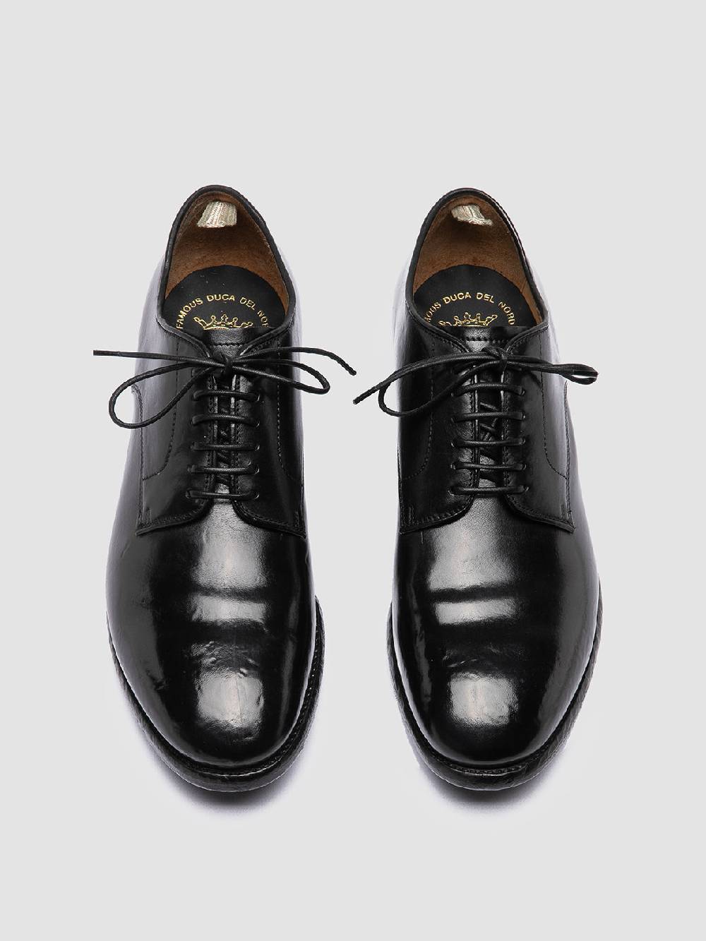 Officine Creative PRINCE 606 Derby in Pelle Nera Vendita