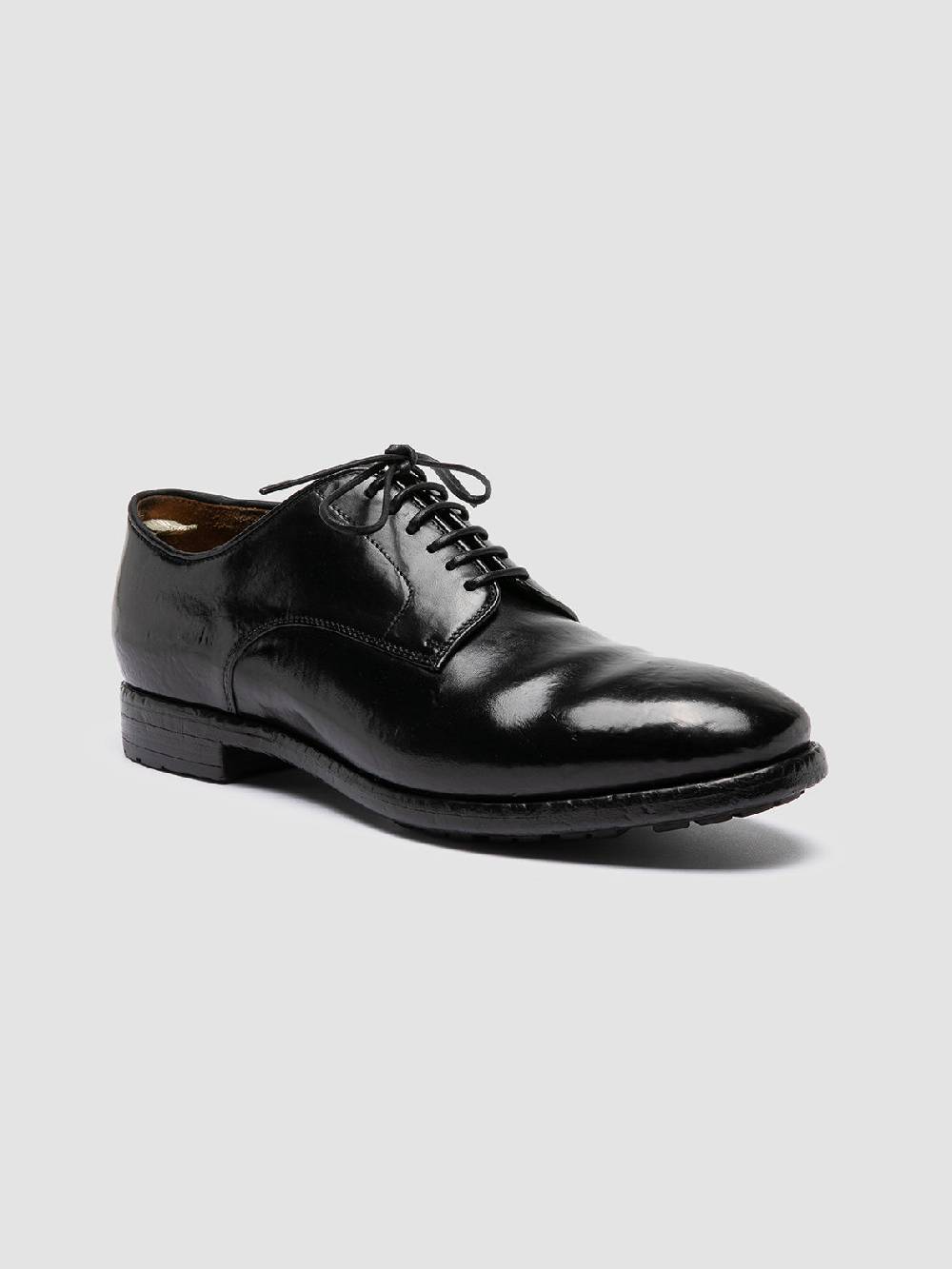 Officine Creative PRINCE 606 Derby in Pelle Nera Vendita