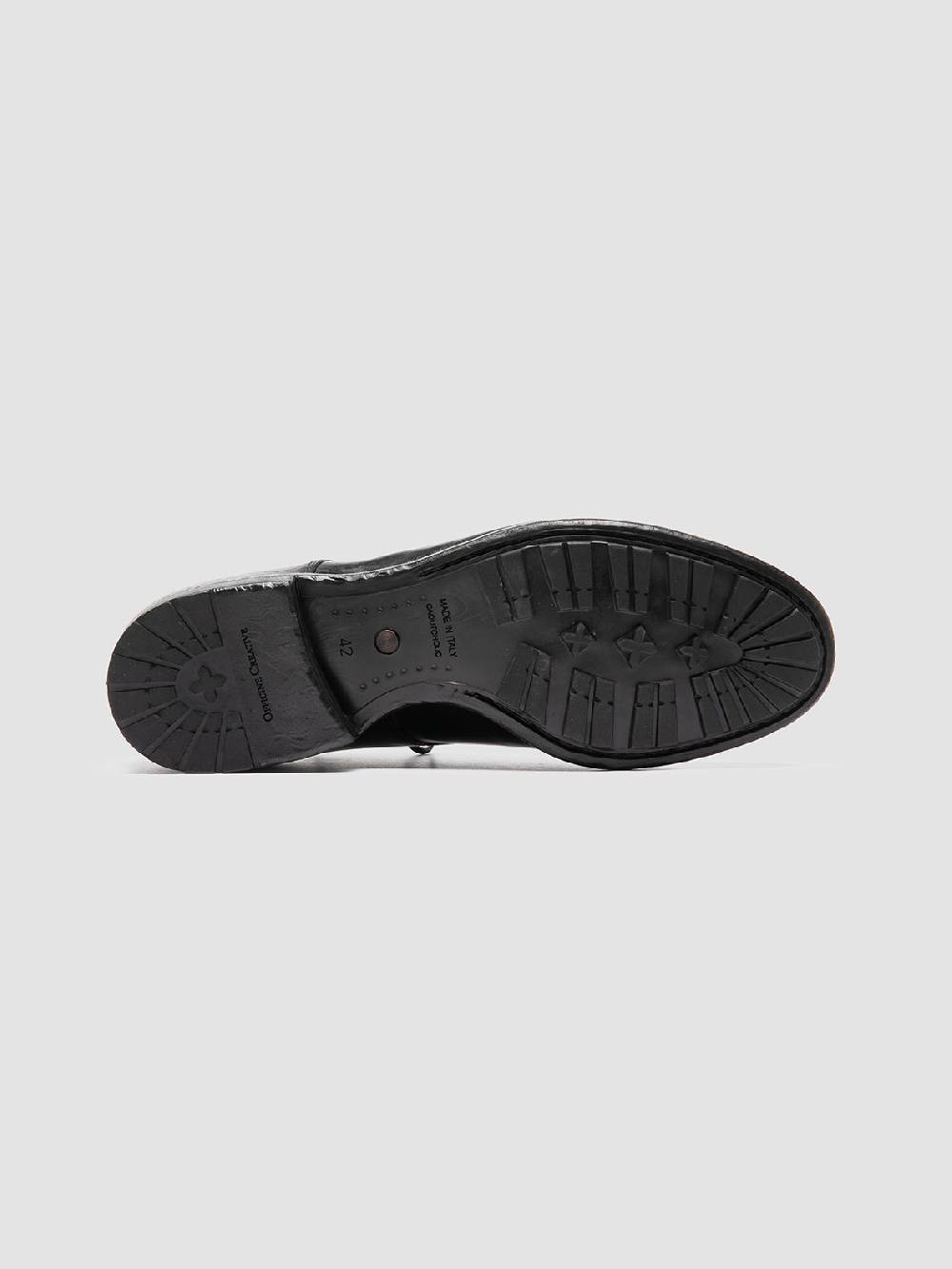 Officine Creative PRINCE 606 Derby in Pelle Nera Vendita