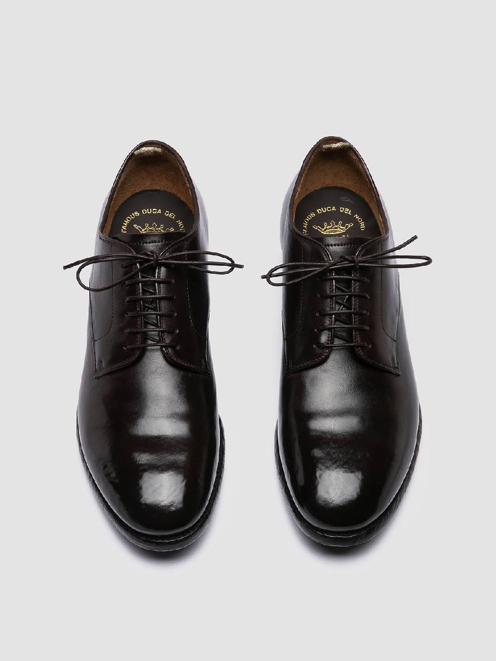 Officine Creative PRINCE 606 Derby in Pelle Marrone Promozione