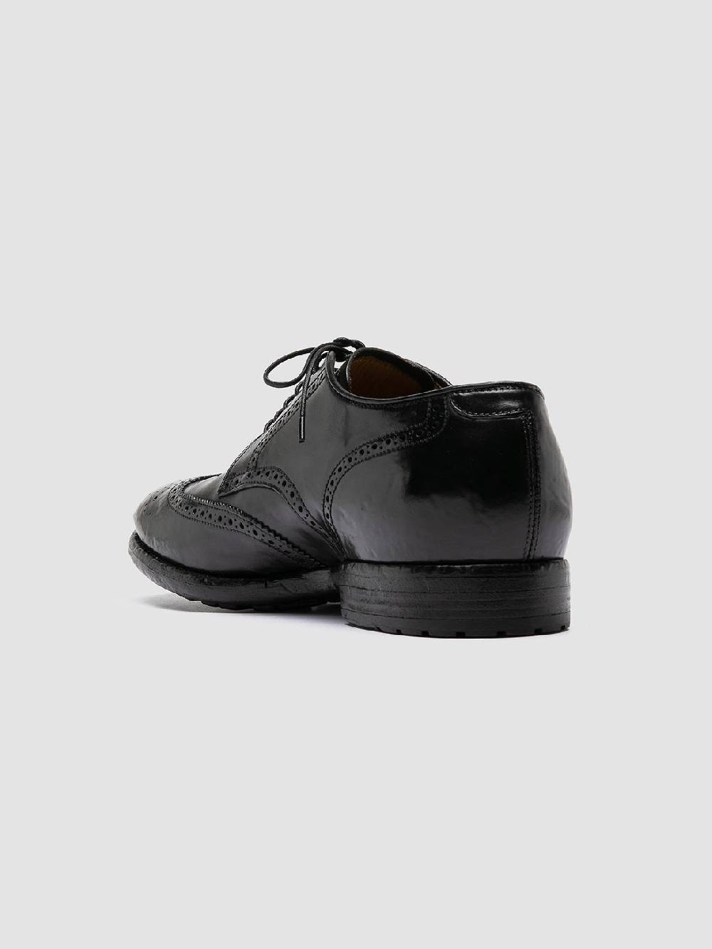 Officine Creative TEMPLE 609 Derby in Pelle Nera Spedizione Gratuita