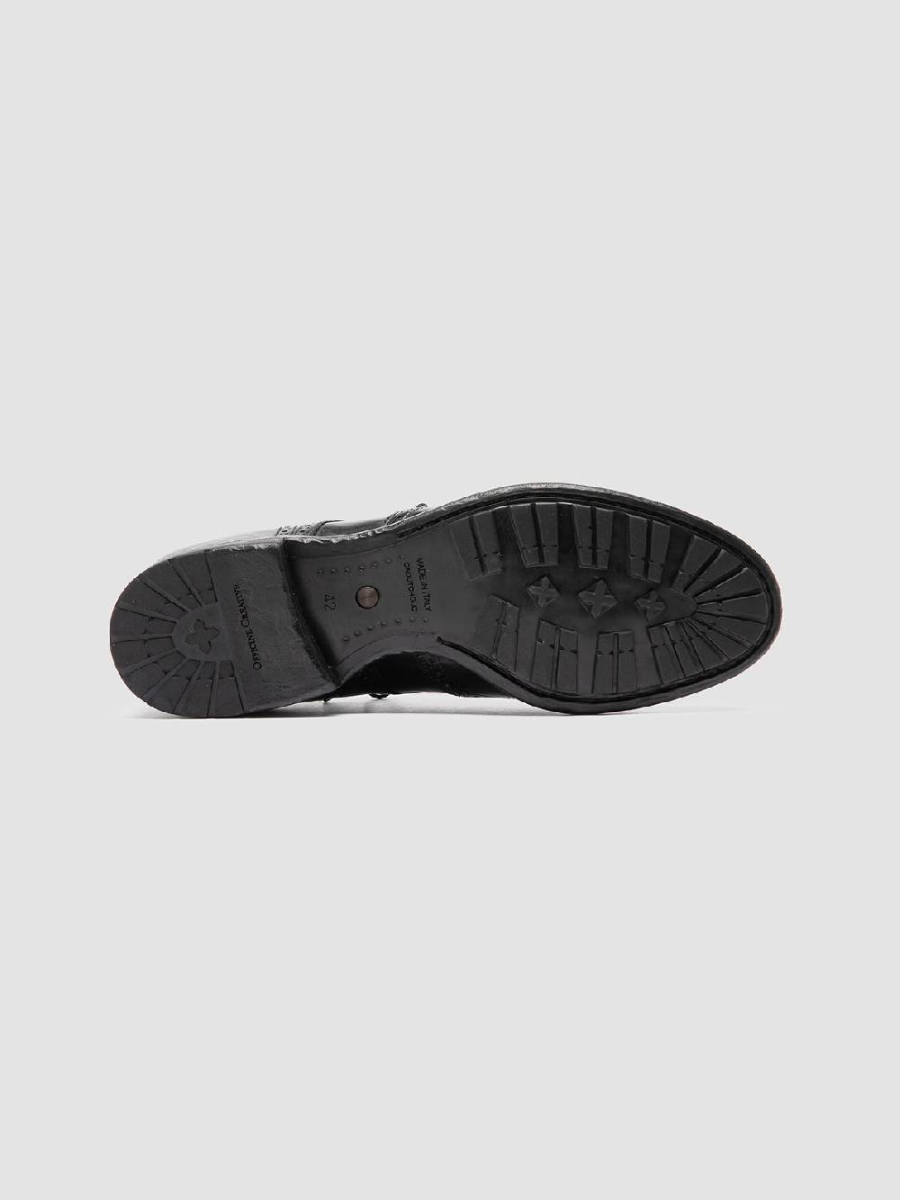 Officine Creative TEMPLE 609 Derby in Pelle Nera Spedizione Gratuita