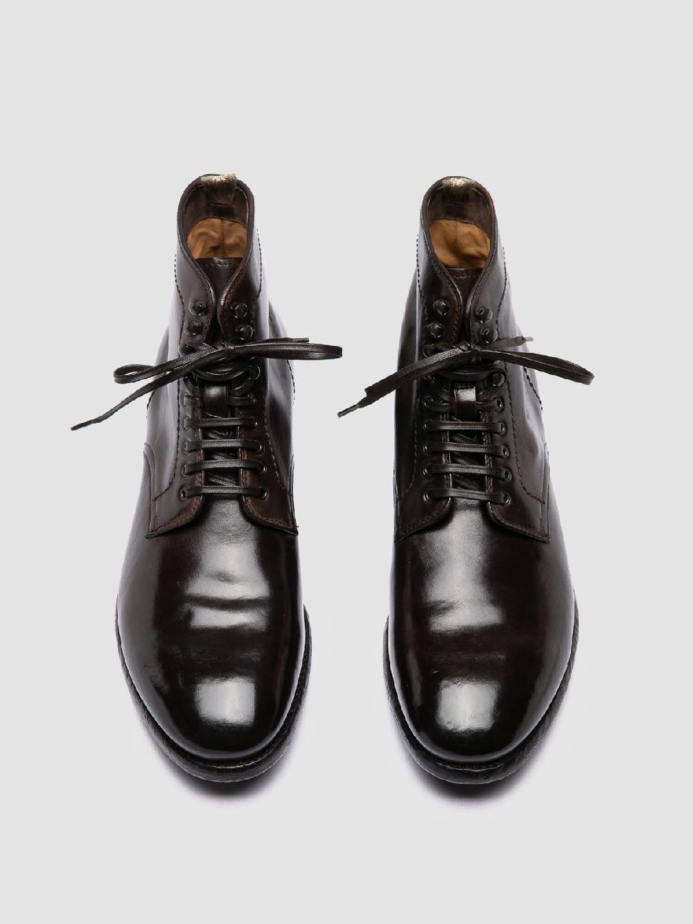 Officine Creative PRINCE 610 Stivaletti in Pelle Marrone Soddisfazione Garantita