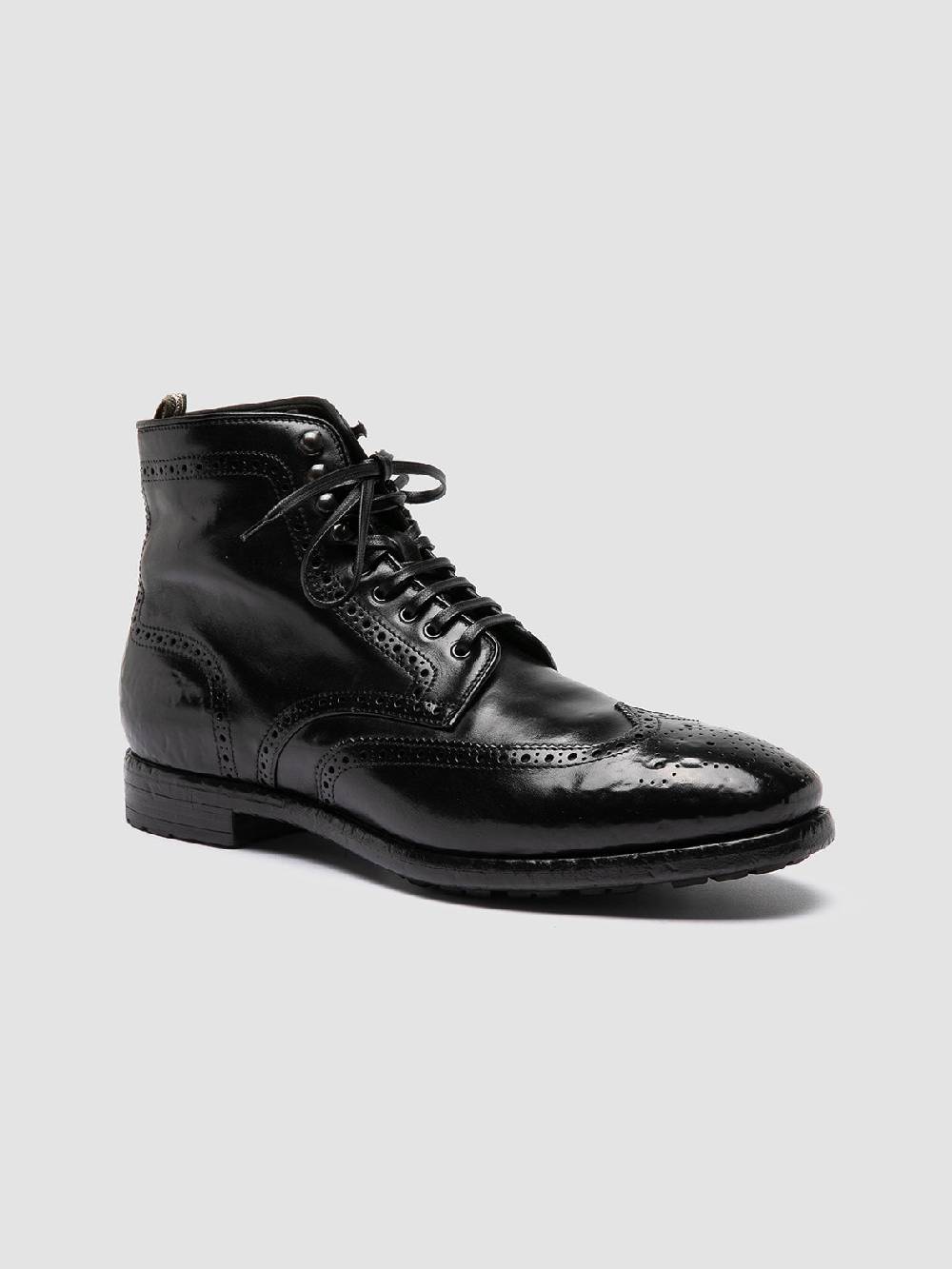 Officine Creative PRINCE 612 Stivaletti in Pelle Nera Qualità Garantita