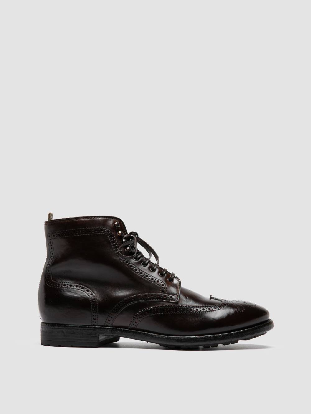 Officine Creative PRINCE 612 Stivaletti in Pelle Marrone Negozi Online