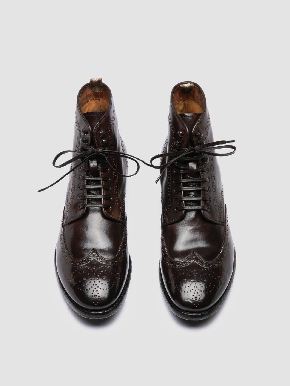 Officine Creative PRINCE 612 Stivaletti in Pelle Marrone Negozi Online
