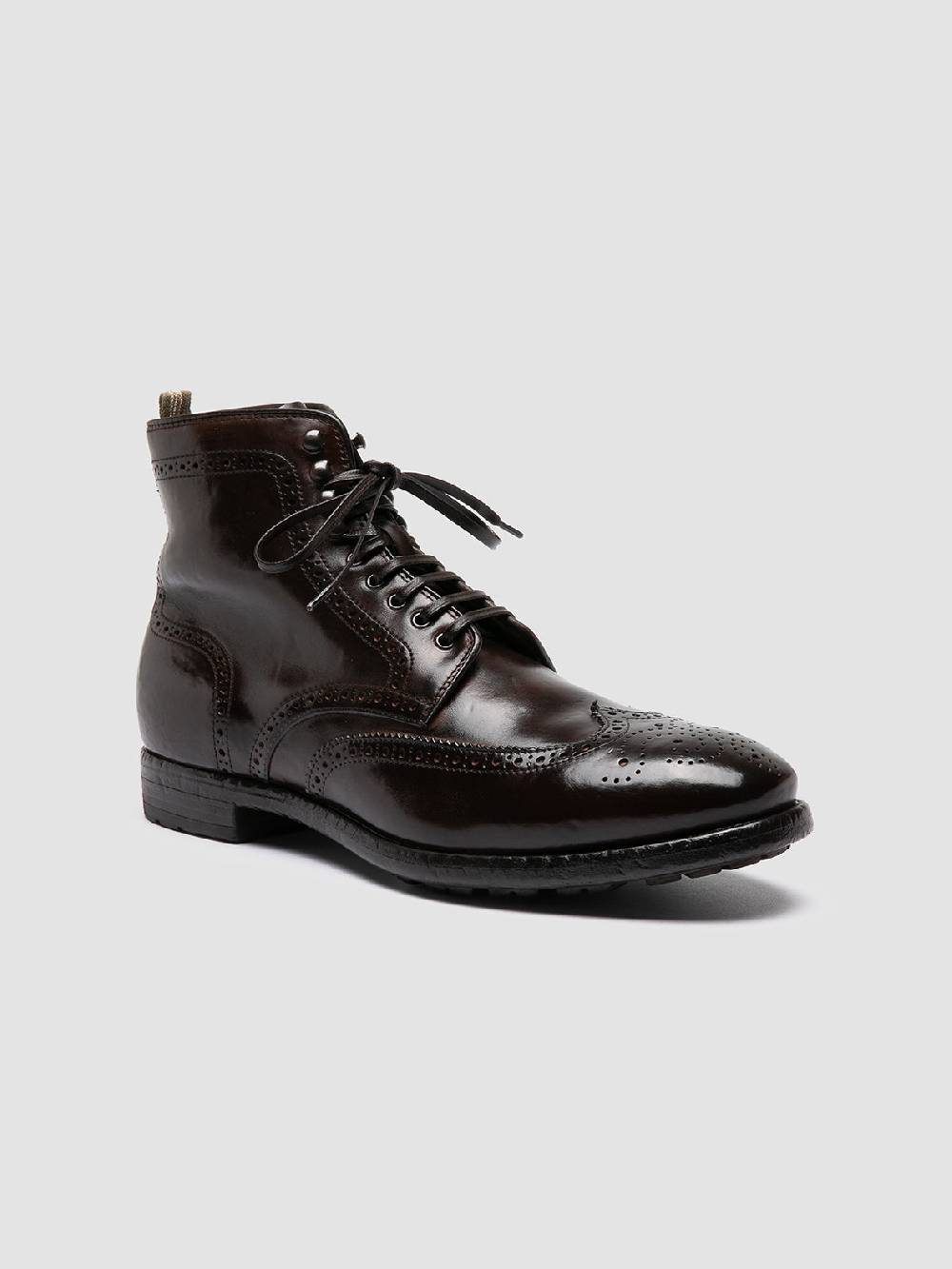 Officine Creative PRINCE 612 Stivaletti in Pelle Marrone Negozi Online