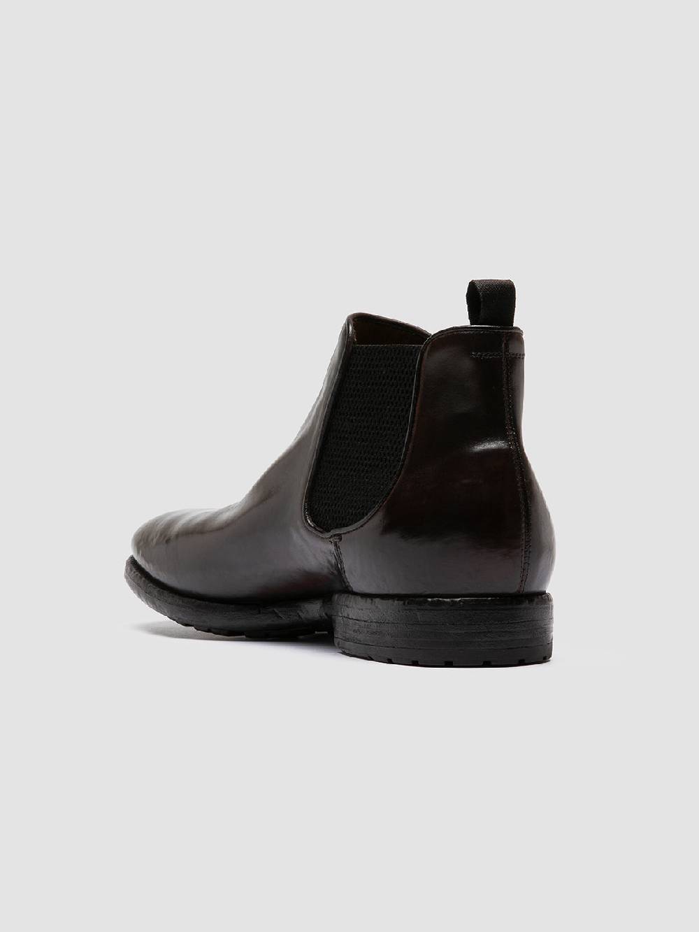 Officine Creative PRINCE 617 Stivaletti Chelsea in Pelle Marrone Consegna Veloce