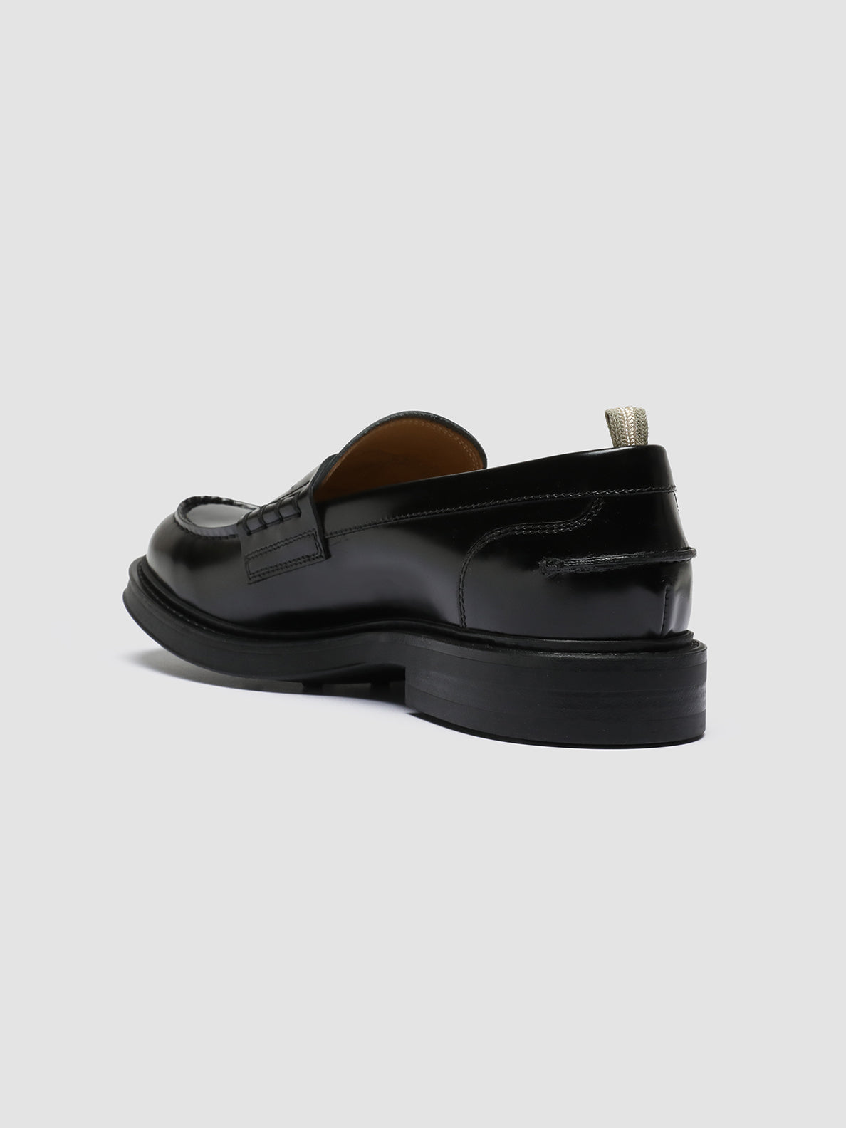 Officine Creative UNIFORM 001 Mocassini in Pelle Nera Promozione Limitata