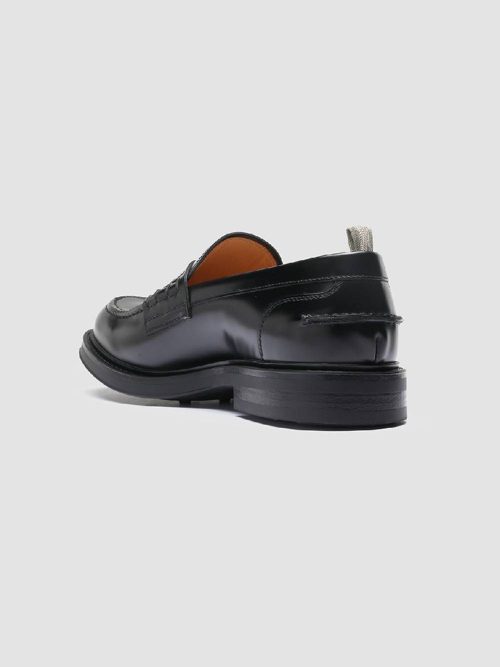 Officine Creative UNIFORM 001 Mocassini Penny in Pelle Nera Fino Al -60%