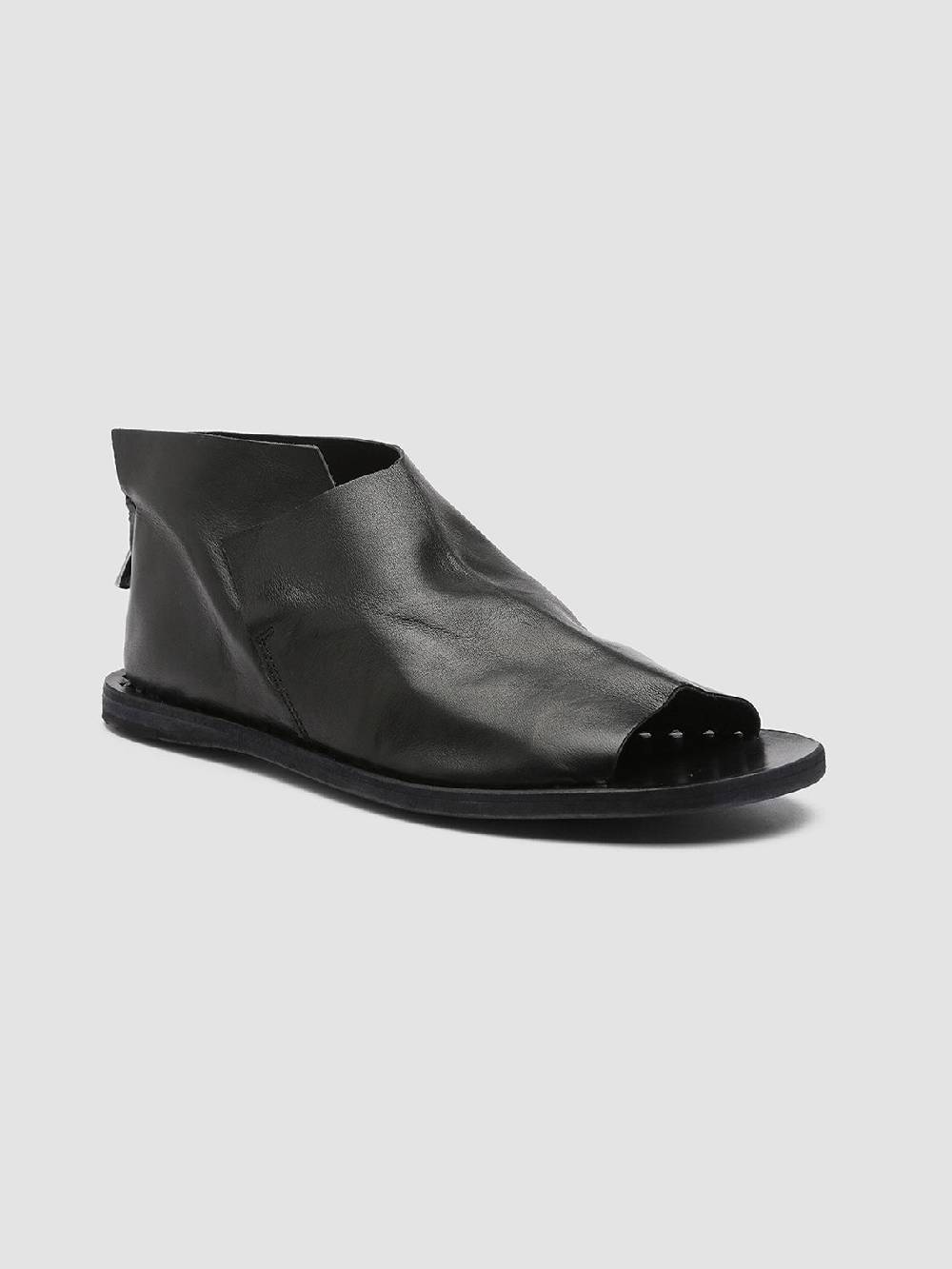 Officine Creative ITACA 005 Sandali in Pelle Nera Affare Del Giorno