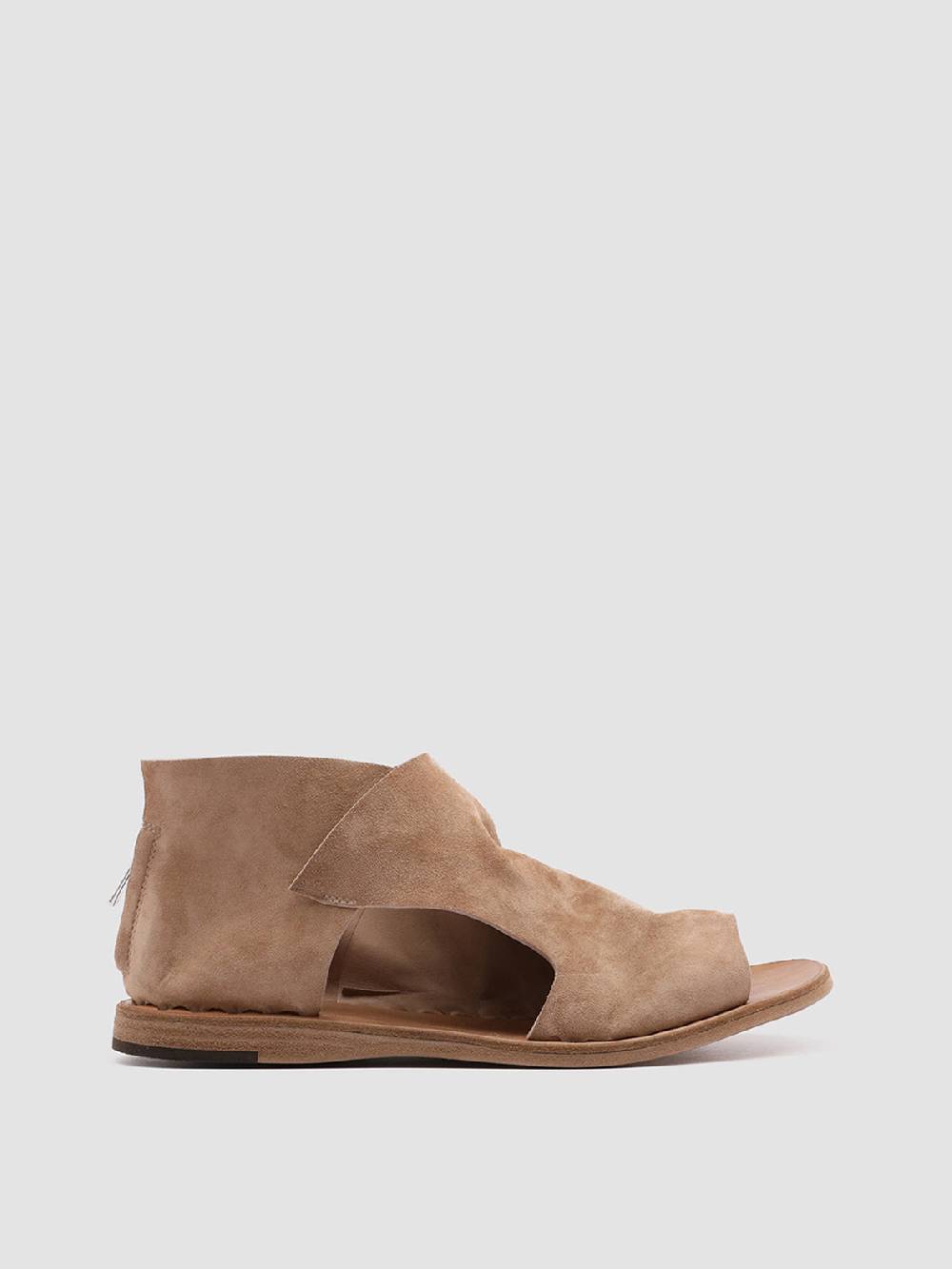 Officine Creative ITACA 018 Sandali in Pelle Scamosciata Marrone Prezzo Ridotto