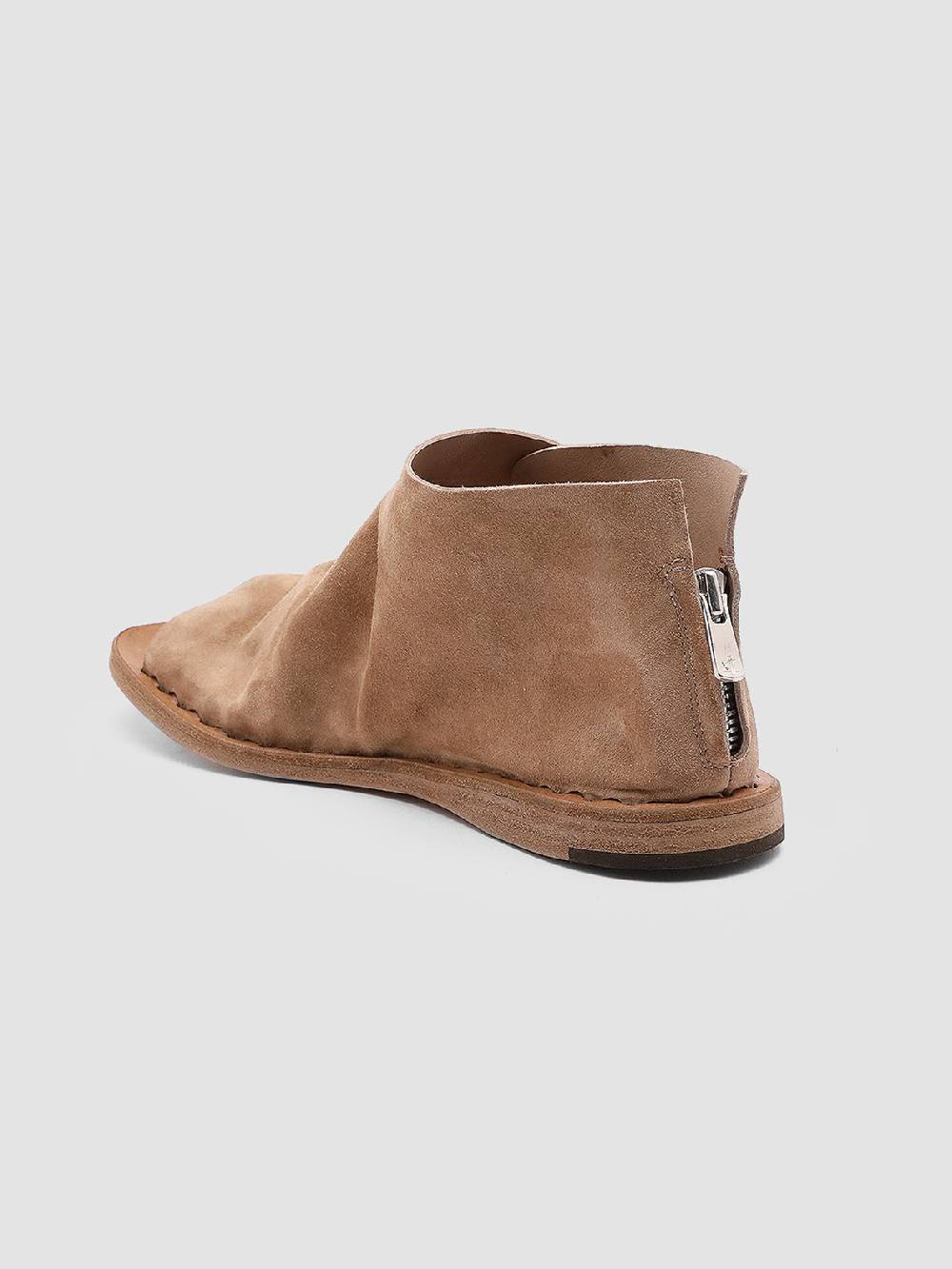 Officine Creative ITACA 018 Sandali in Pelle Scamosciata Marrone Prezzo Ridotto