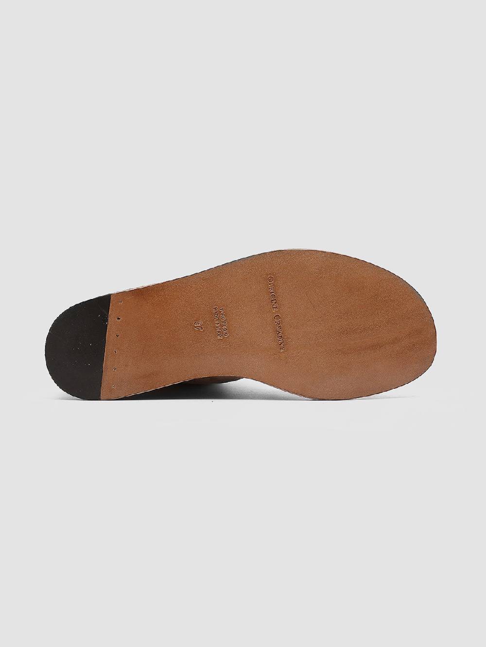 Officine Creative ITACA 018 Sandali in Pelle Scamosciata Marrone Prezzo Ridotto