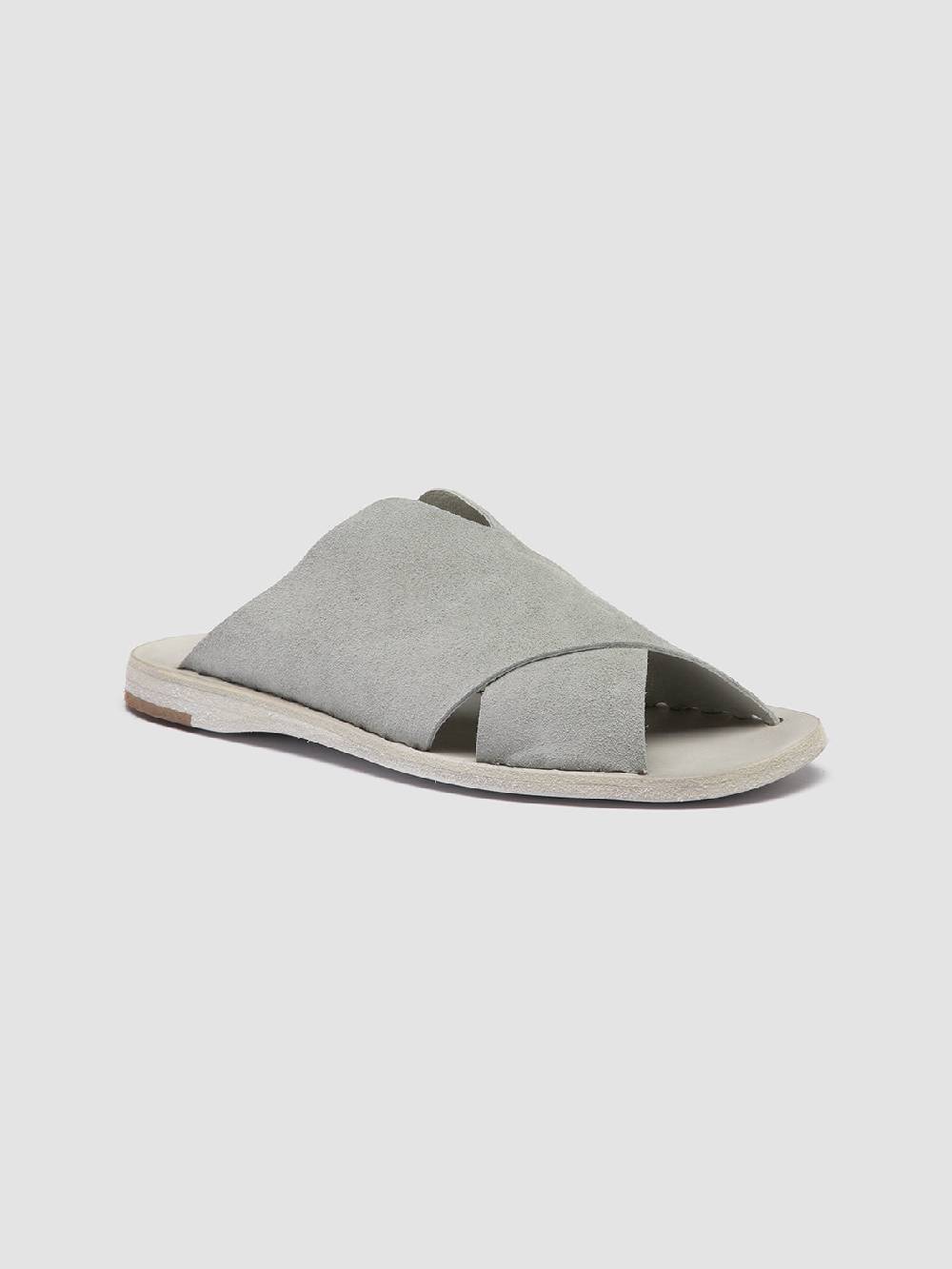 Officine Creative ITACA 019 Sandali in Pelle Scamosciata Tortora Sottocosto