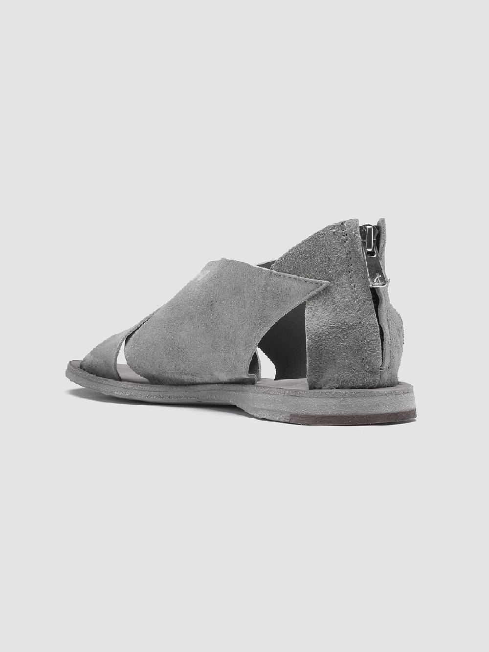 Officine Creative Itaca 26 Sandali in Pelle Scamosciata Grigia Presa