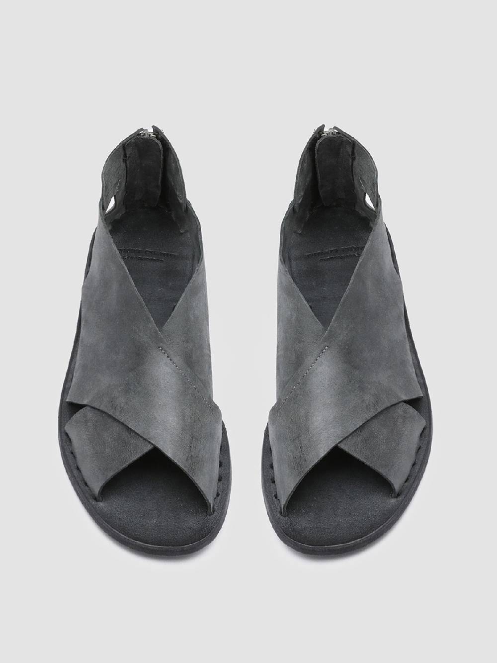 Officine Creative ITACA 026 Sandali in Pelle Nera Sconto