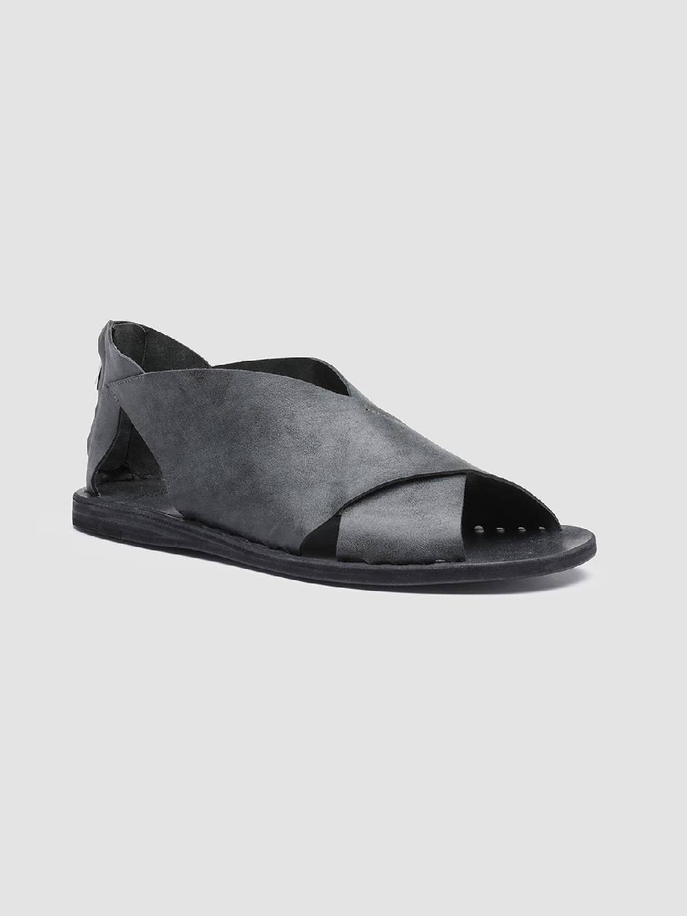 Officine Creative ITACA 026 Sandali in Pelle Nera Sconto