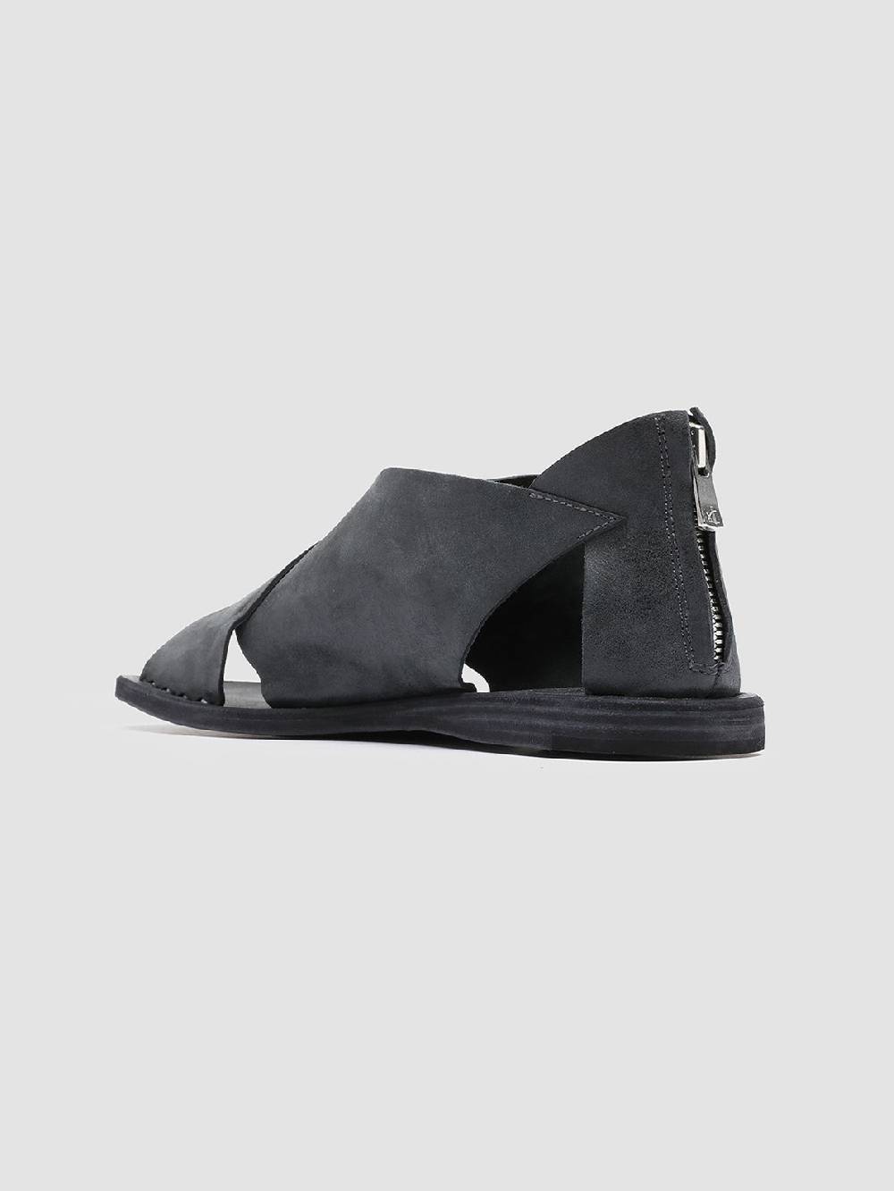 Officine Creative ITACA 026 Sandali in Pelle Nera Sconto
