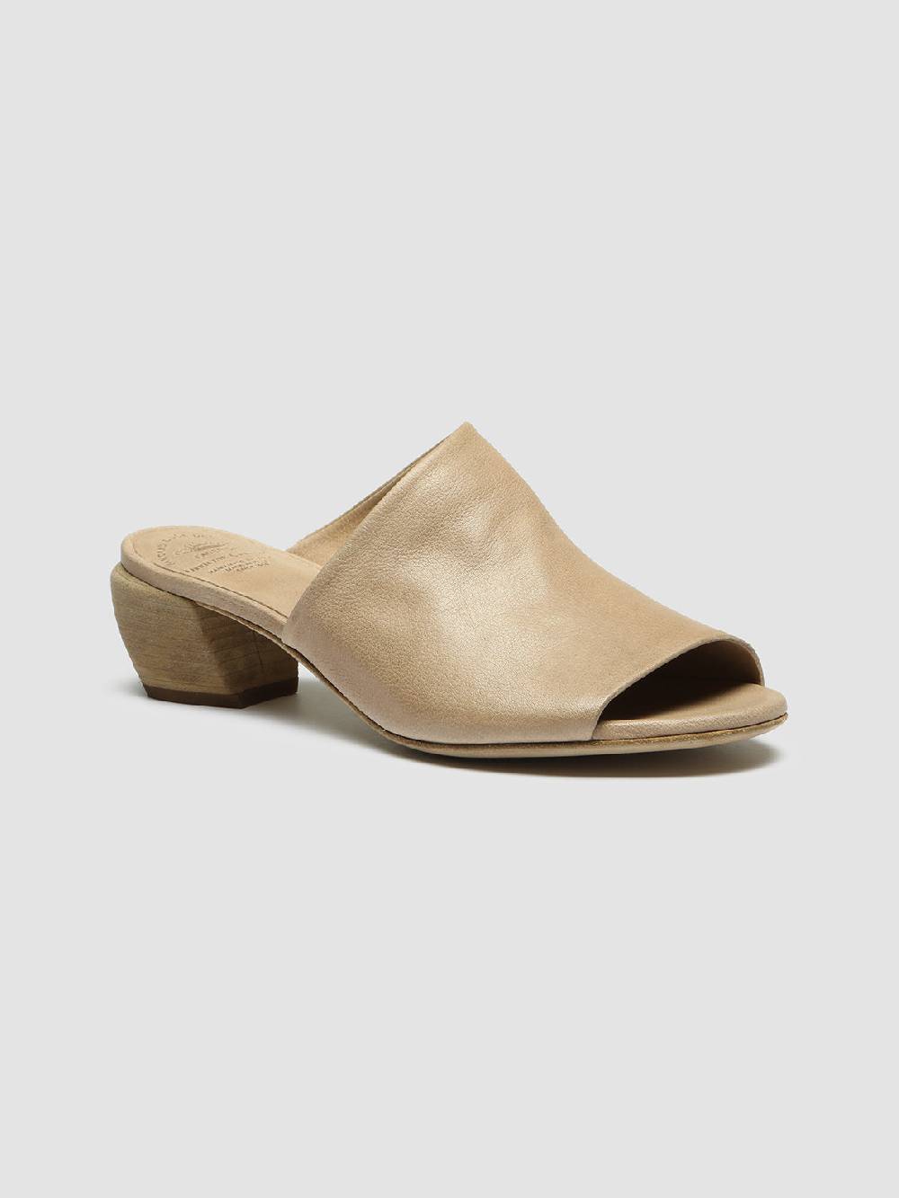 Officine Creative HELYETTE 016 Sabot in Pelle Tortora Saldi