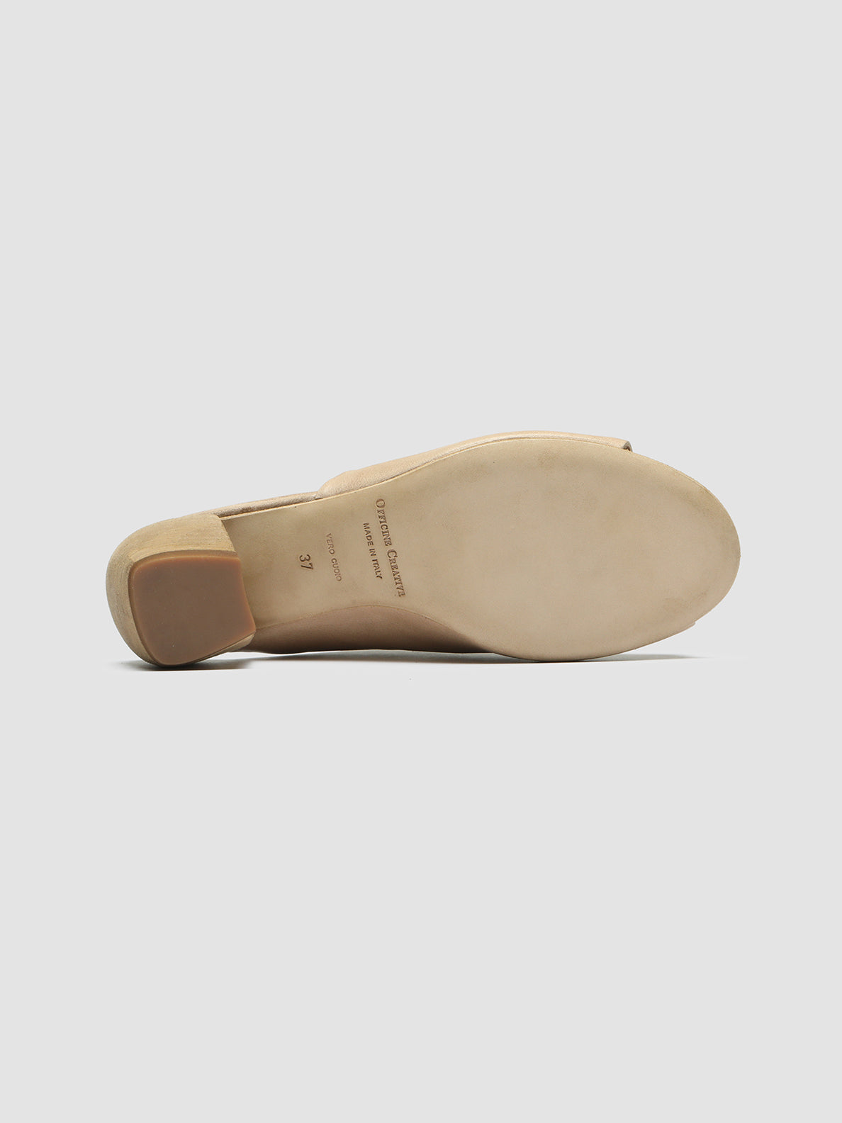 Officine Creative HELYETTE 016 Sabot in Pelle Tortora Saldi
