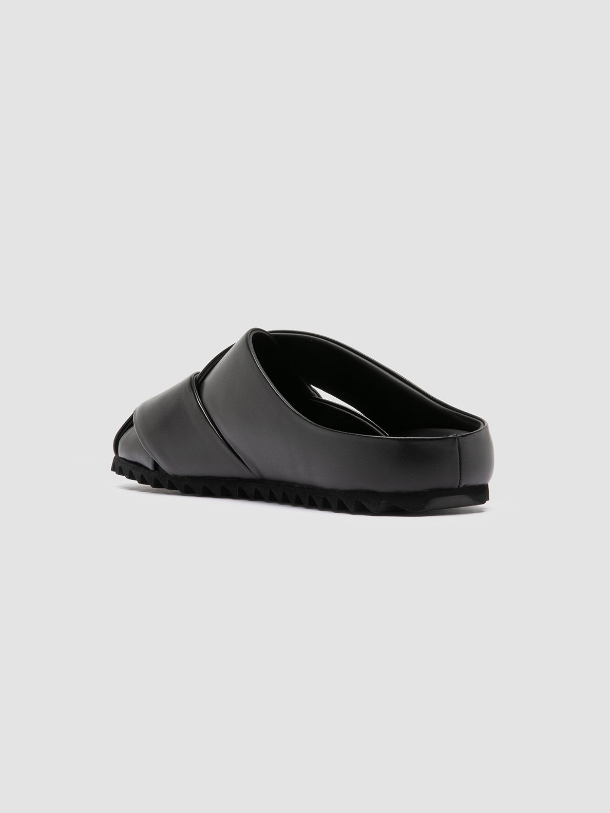 Officine Creative PELAGIE 018 Sandali Sabot in Pelle Nera Vendita Calda