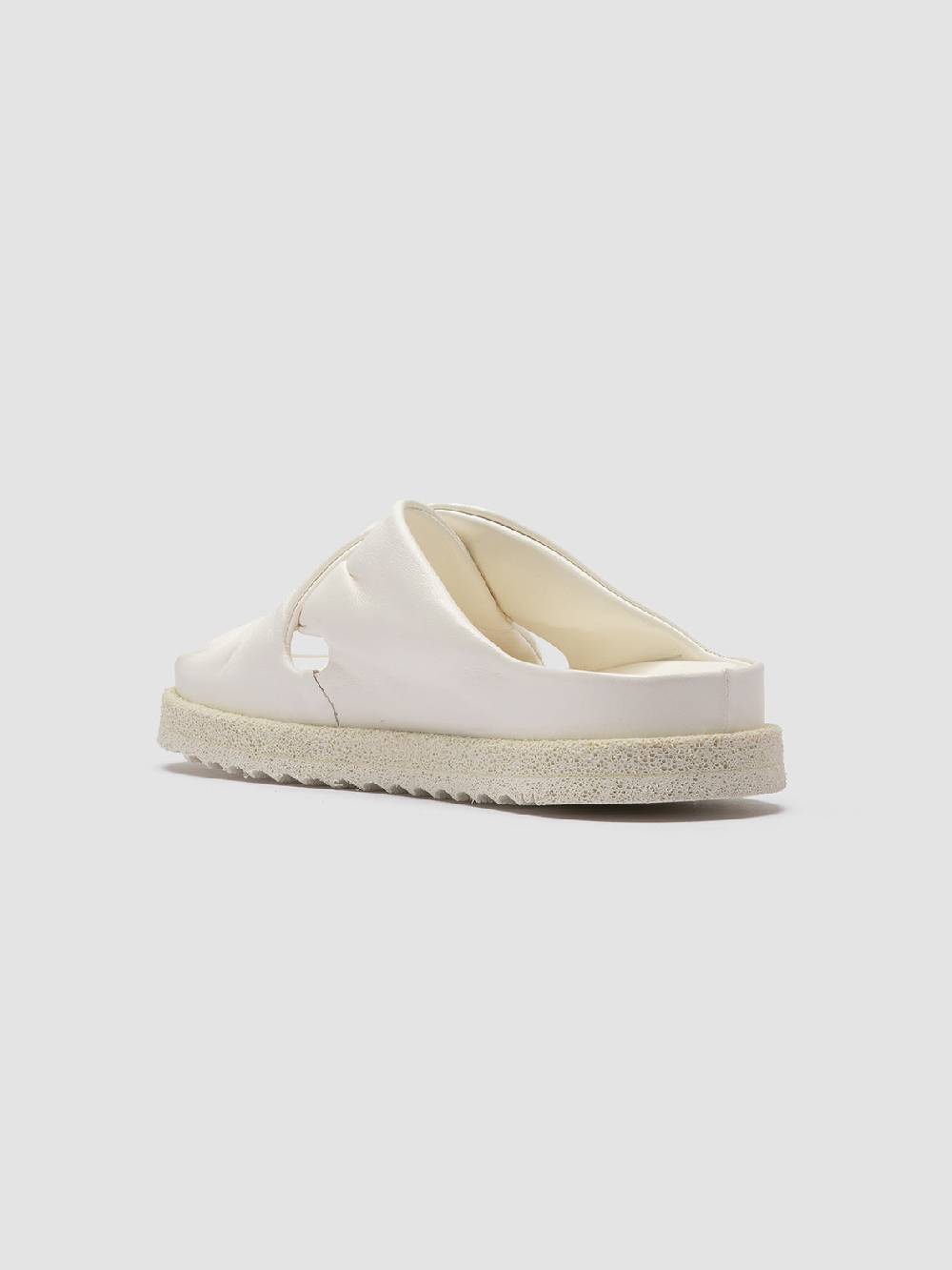 Officine Creative SANDS 103 Sandali Slide in Pelle Bianca Negozio