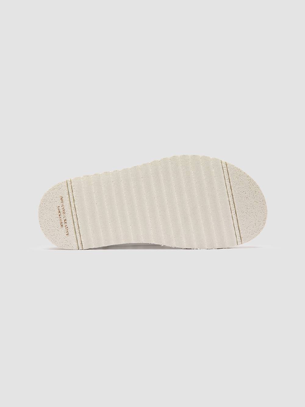 Officine Creative SANDS 103 Sandali Slide in Pelle Bianca Negozio