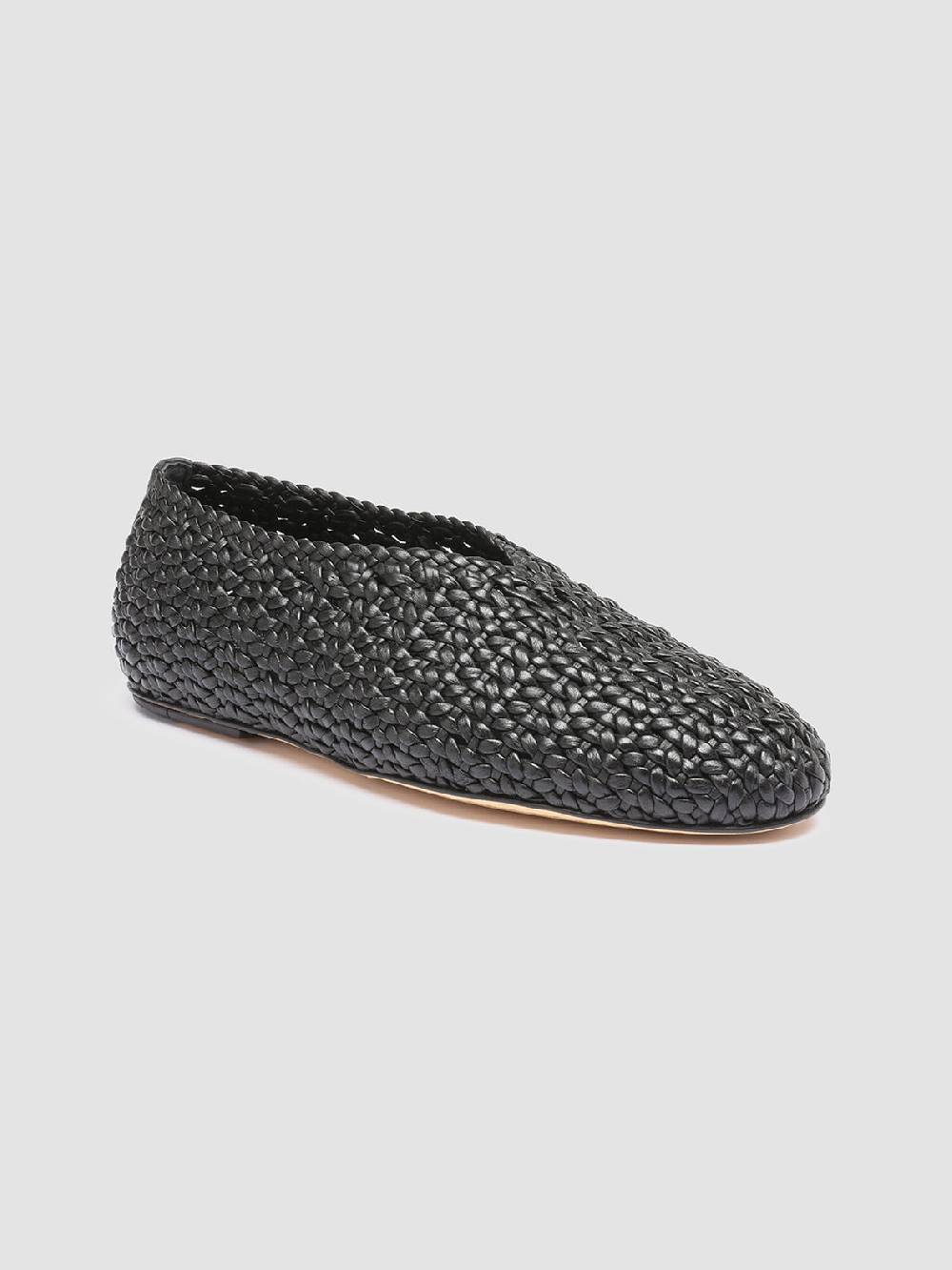 Officine Creative BESSIE 011 Mocassini in Pelle Nera Nuova