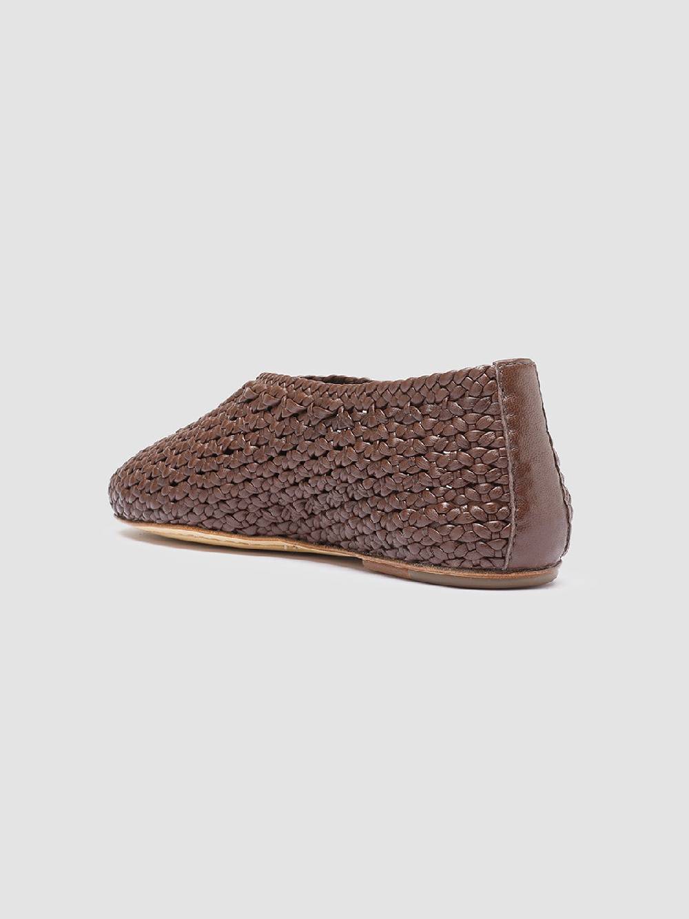Officine Creative BESSIE 011 Mocassini in Pelle Marrone Moda