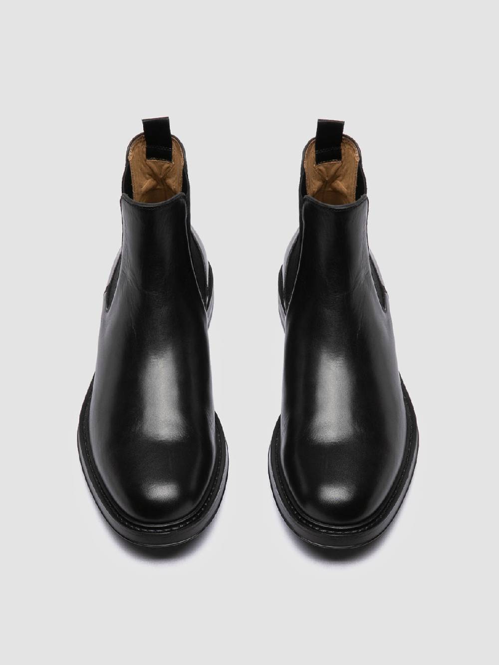 Officine Creative UNIFORM 005 Stivaletti Chelsea in Pelle Nera Italy
