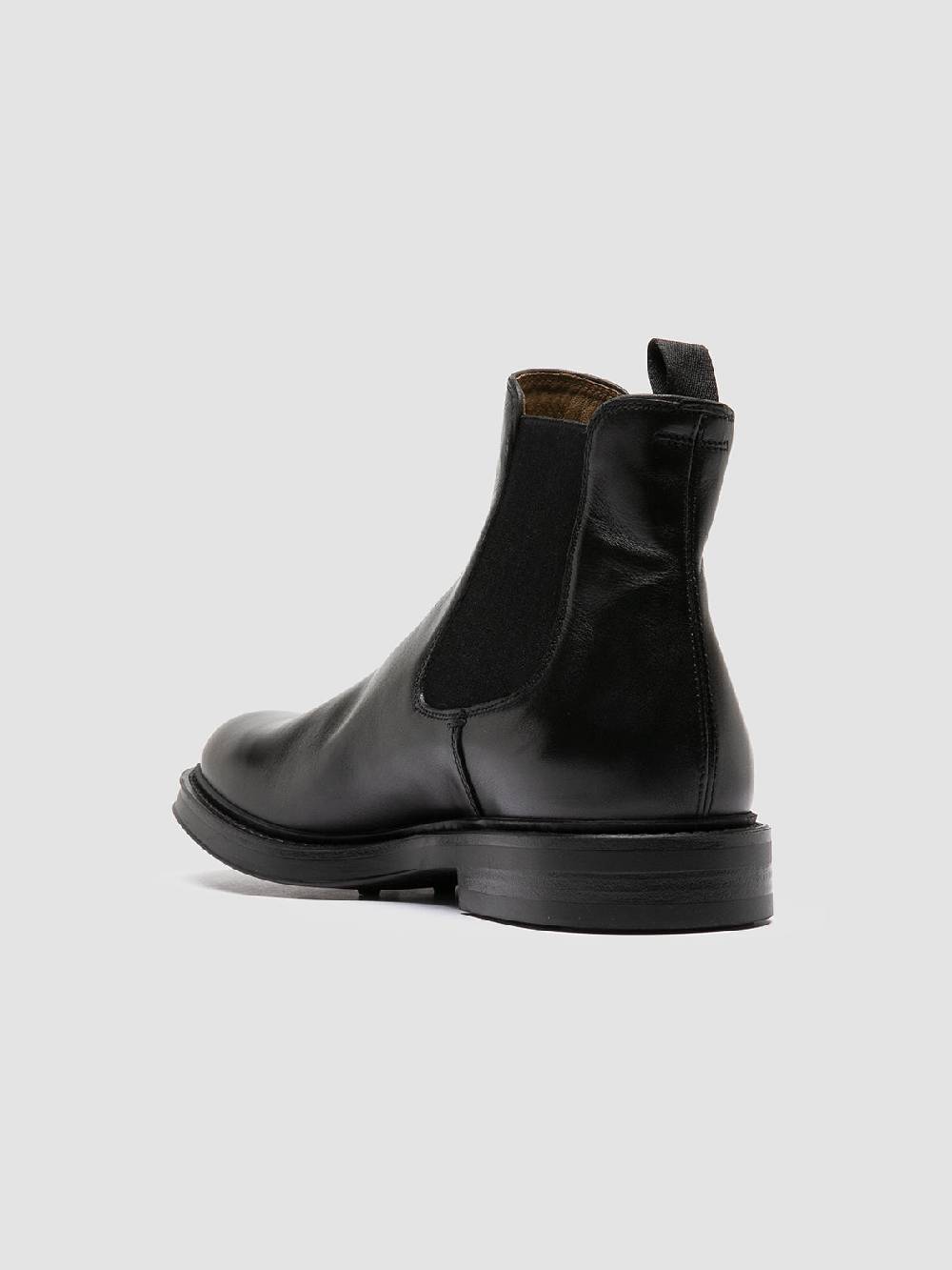 Officine Creative UNIFORM 005 Stivaletti Chelsea in Pelle Nera Italy