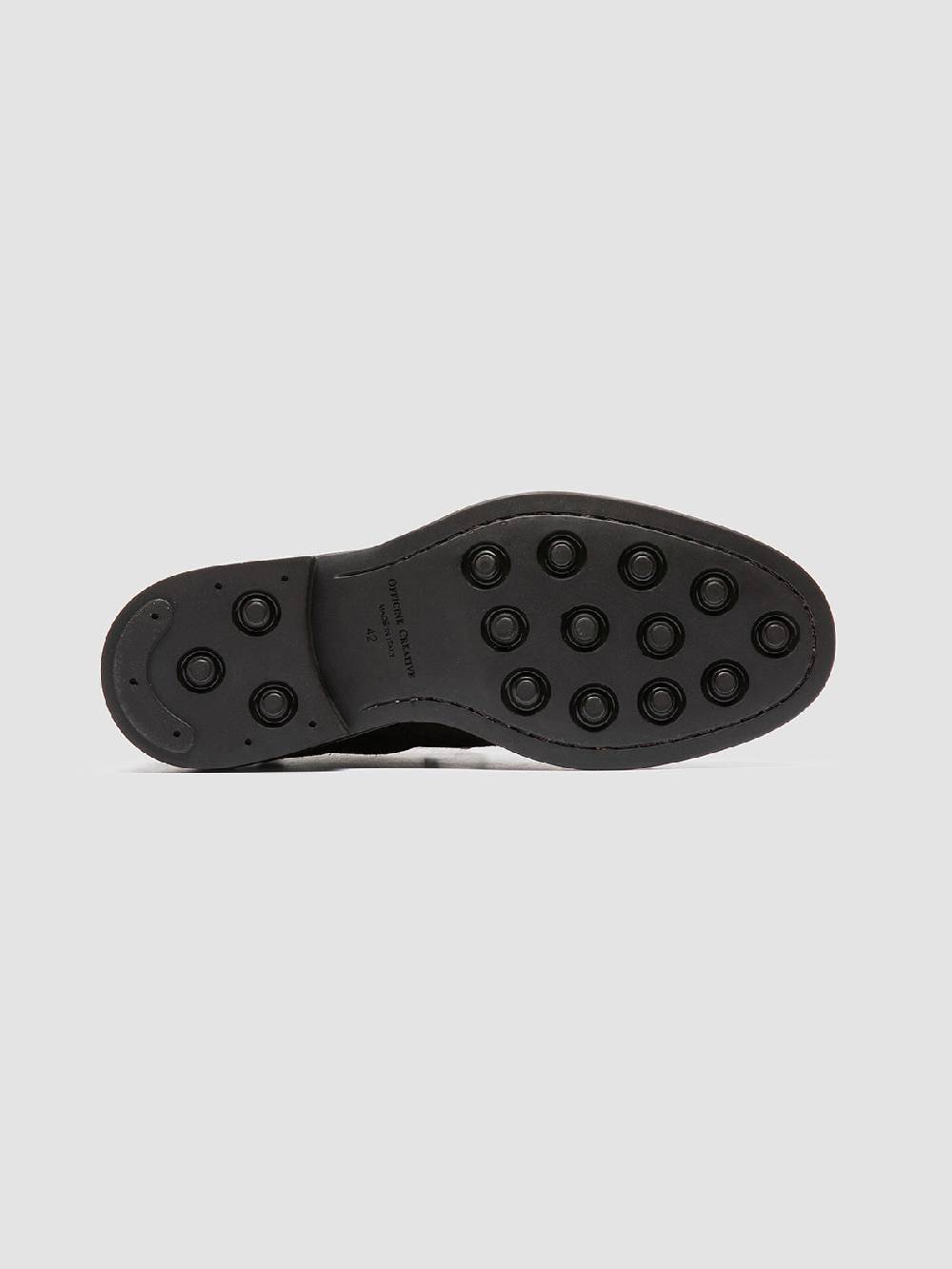Officine Creative UNIFORM 005 Stivaletti Chelsea in Pelle Scamosciata Marrone Italia