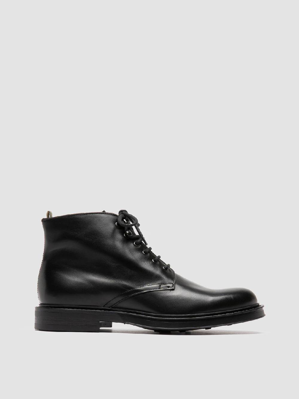 Officine Creative UNIFORM 018 Stivali Neri in Pelle 2025
