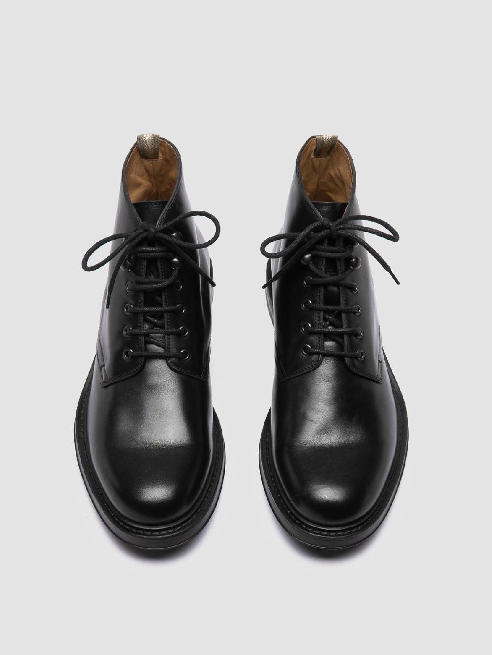 Officine Creative UNIFORM 018 Stivali Neri in Pelle 2025
