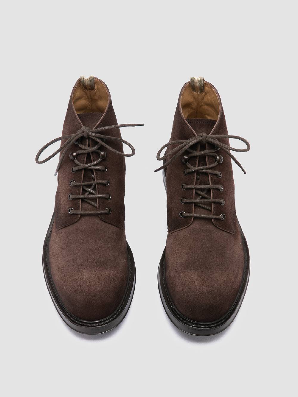 Officine Creative UNIFORM 018 Stivali Neri in Pelle Scamosciata In Linea