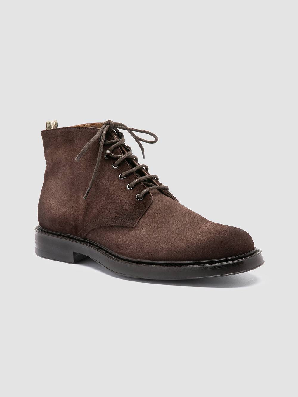 Officine Creative UNIFORM 018 Stivali Neri in Pelle Scamosciata In Linea