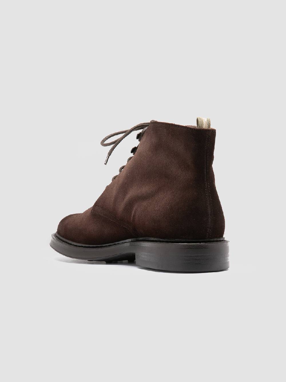 Officine Creative UNIFORM 018 Stivali Neri in Pelle Scamosciata In Linea