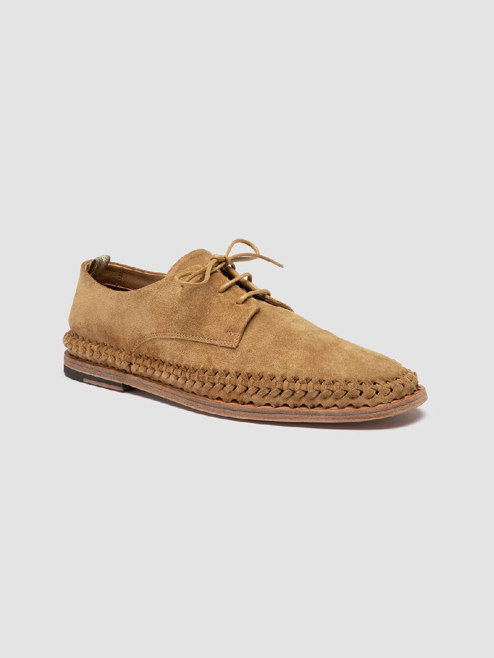 Officine Creative MILES 001 Brown suede derby shoes Qualità